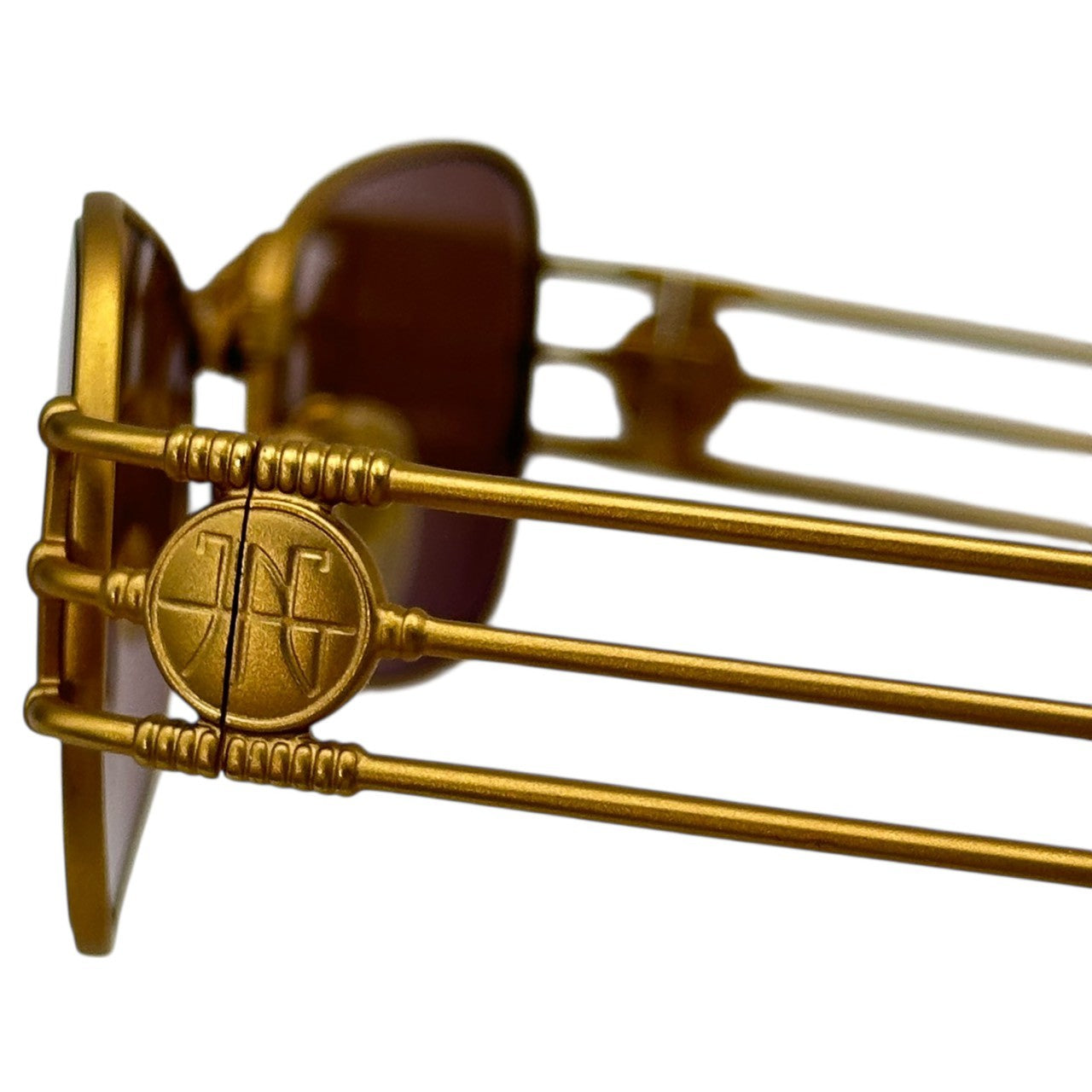 Jean Paul GAULTIER(ジャンポールゴルチエ) 80's~90's JPG Logo 3 Frame Vintage Sunglasses ロゴ 3本フレーム ヴィンテージ サングラス 58-5107 ゴールド×ブラウン コパー85% 80年代~90年代 ヴィンテージ アーカイブ