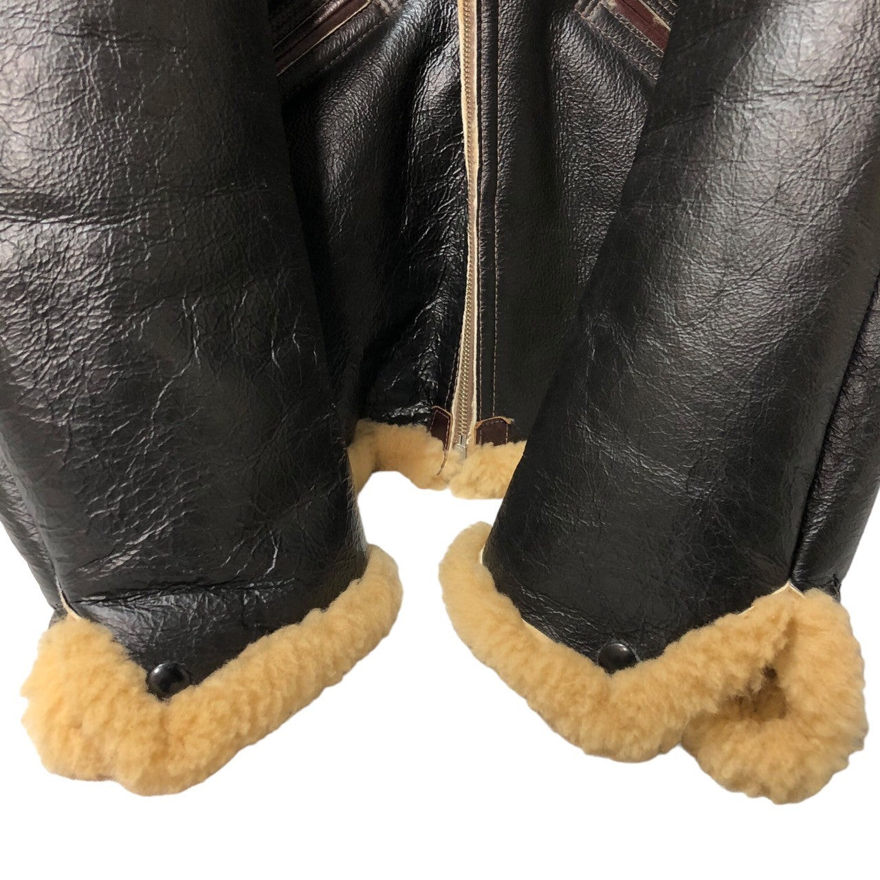 THE FEW(ザフュー) TYPE B-6 フライト ジャケット ムートン レザー 42-12746-P 42R(XL程度) ブラック The few Highlander