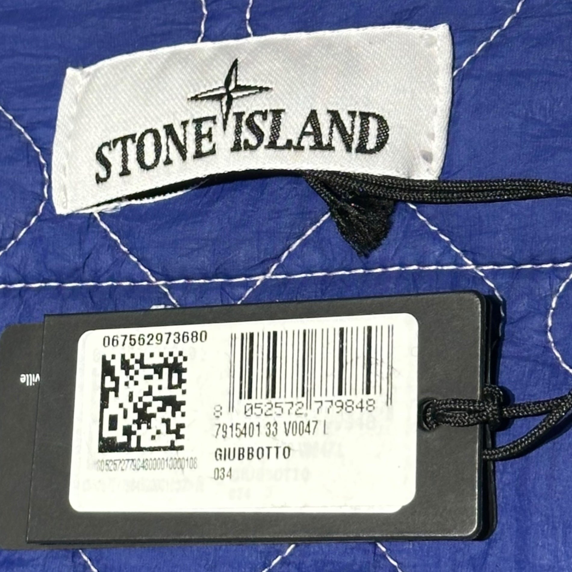 STONE ISLAND(ストーンアイランド) 23AW Quilted Hooded Zip-Up Jacket キルティング フーデット ジップアップ ジャケット 791540133 L ライトパープル×ブルー マウンテンパーカー