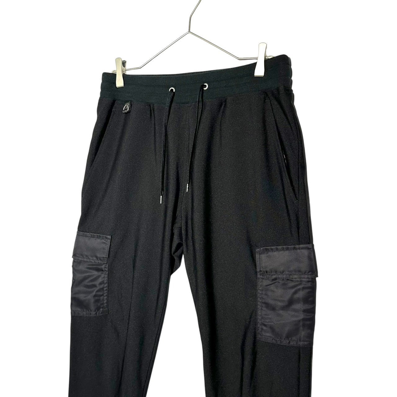 EURO KENVY(ユーロケンビー) Nylon Cargo Pocket Jogger Sweatpants ナイロン カーゴ ポケット ジョガー スウェット パンツ L ブラック