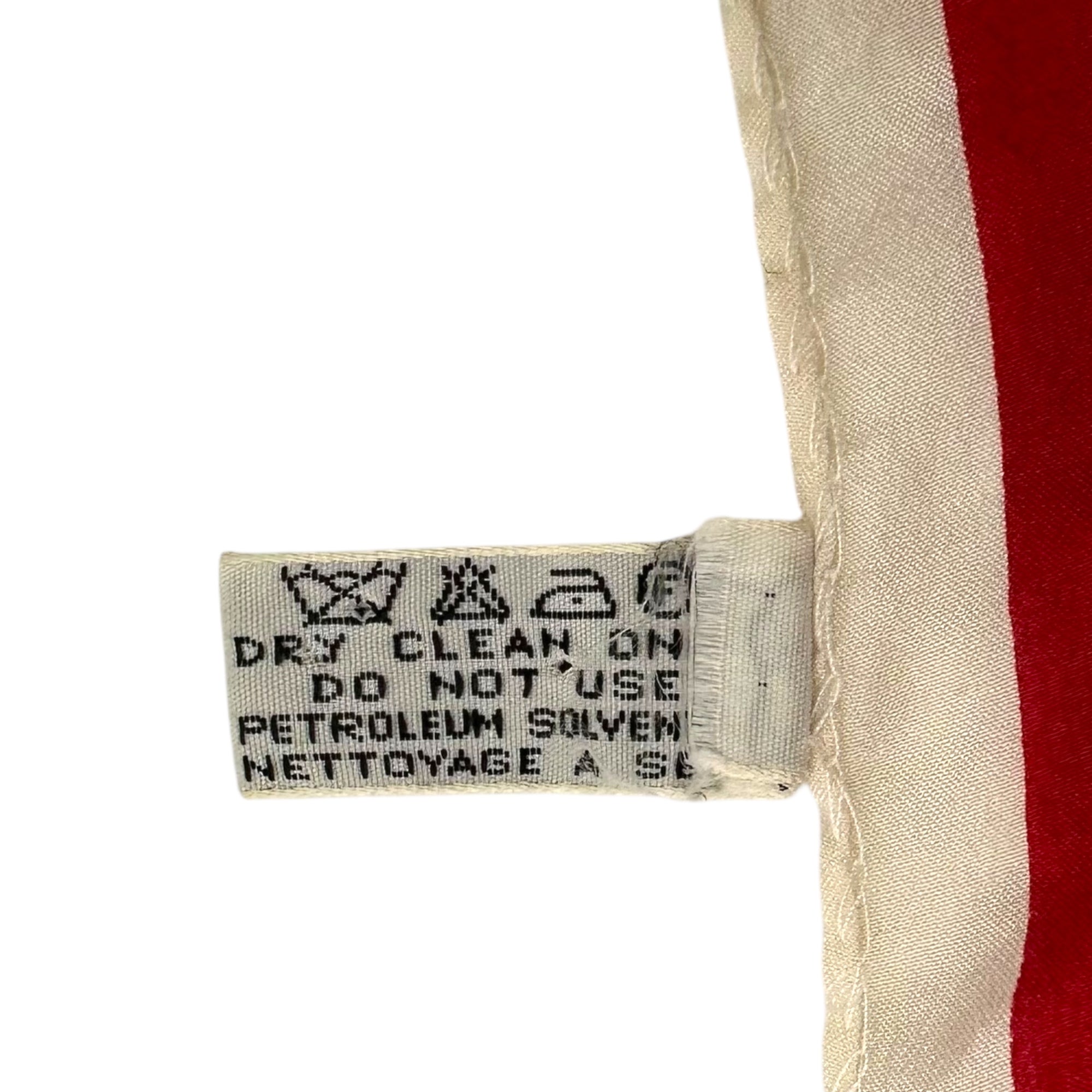 Christian Dior(クリスチャンディオール) Old Square Line Trotter Silk Scarf オールド 四角 ライン トロッター シルク スカーフ レッド×ホワイト