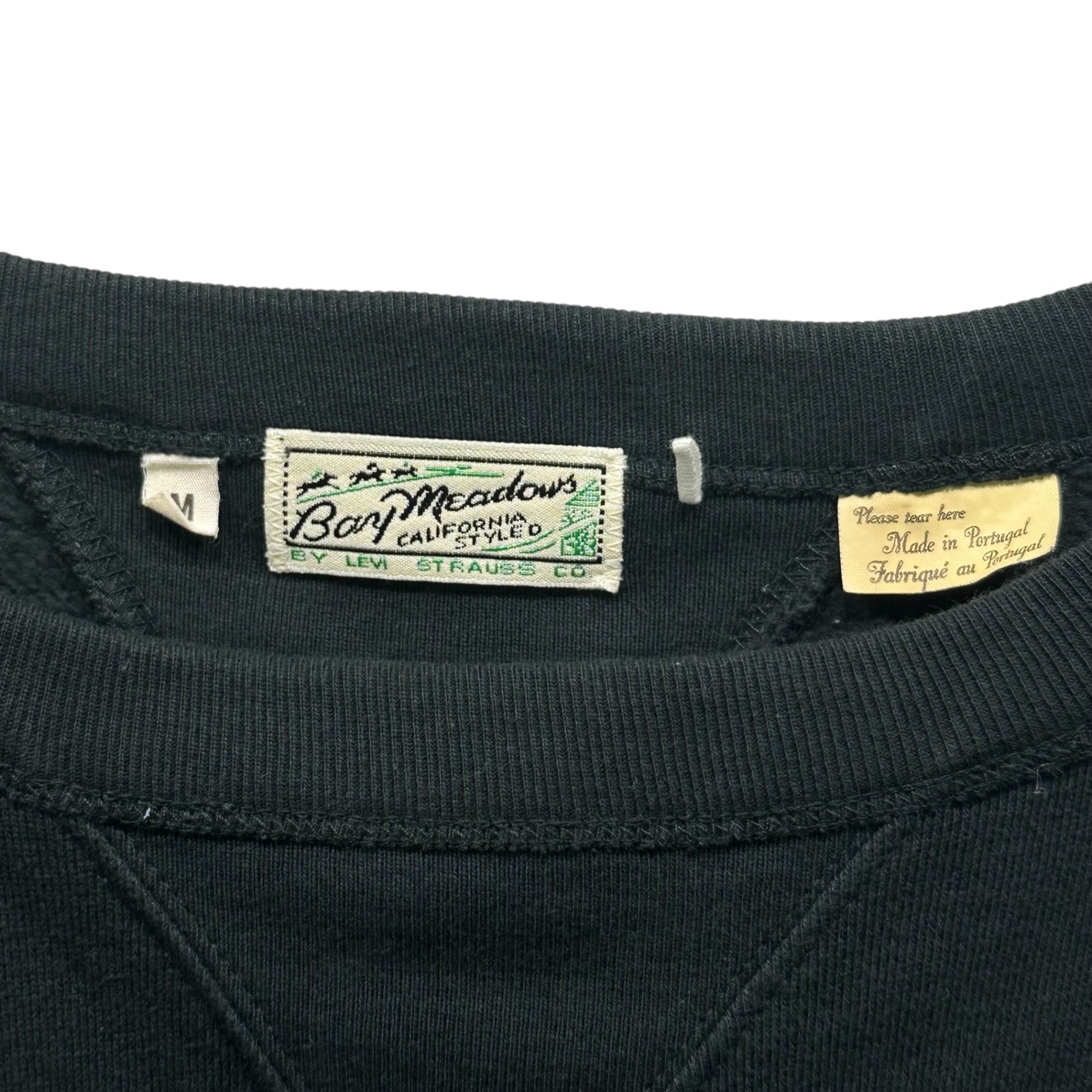 LEVI'S VINTAGE CLOTHING(リーバイスビンテージクロージング) BAY MEADOWS 両V ガゼット スウェット PC9-21931-0038 M ネイビー