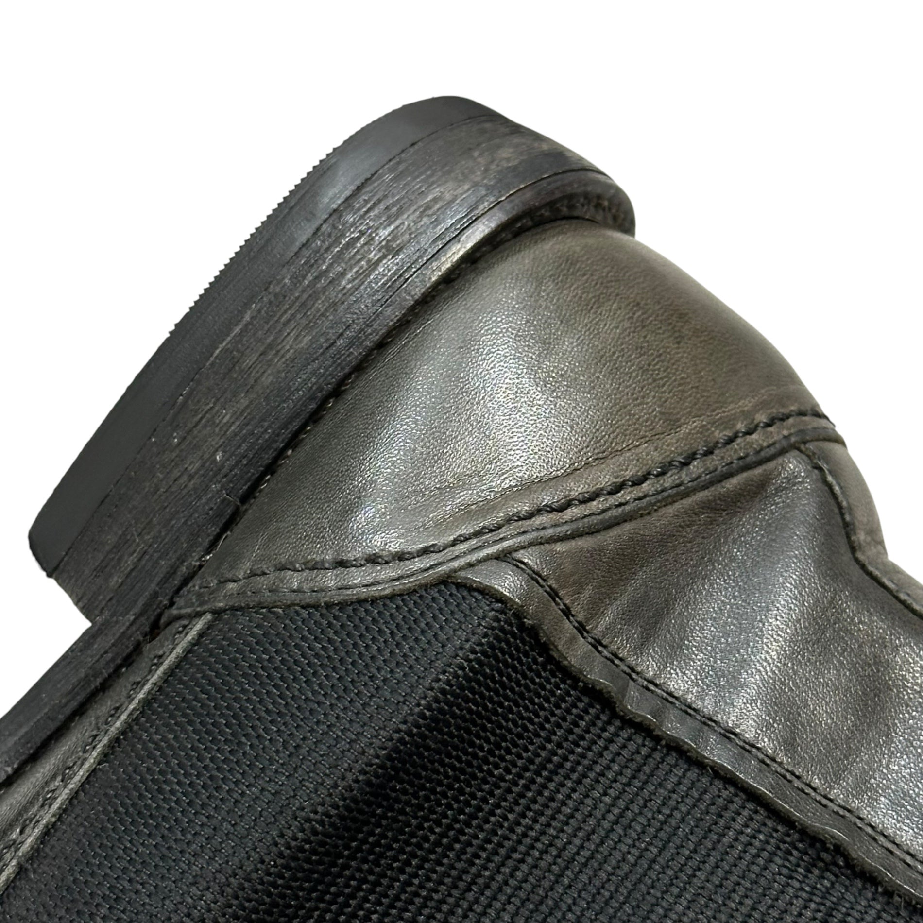 YOHJI YAMAMOTO POUR HOMME(ヨウジヤマモトプールオム) Vintage-Style Side-Gore Boots ヴィンテージ加工 サイドゴア ブーツ HP-E02-751 27cm フェードブラック