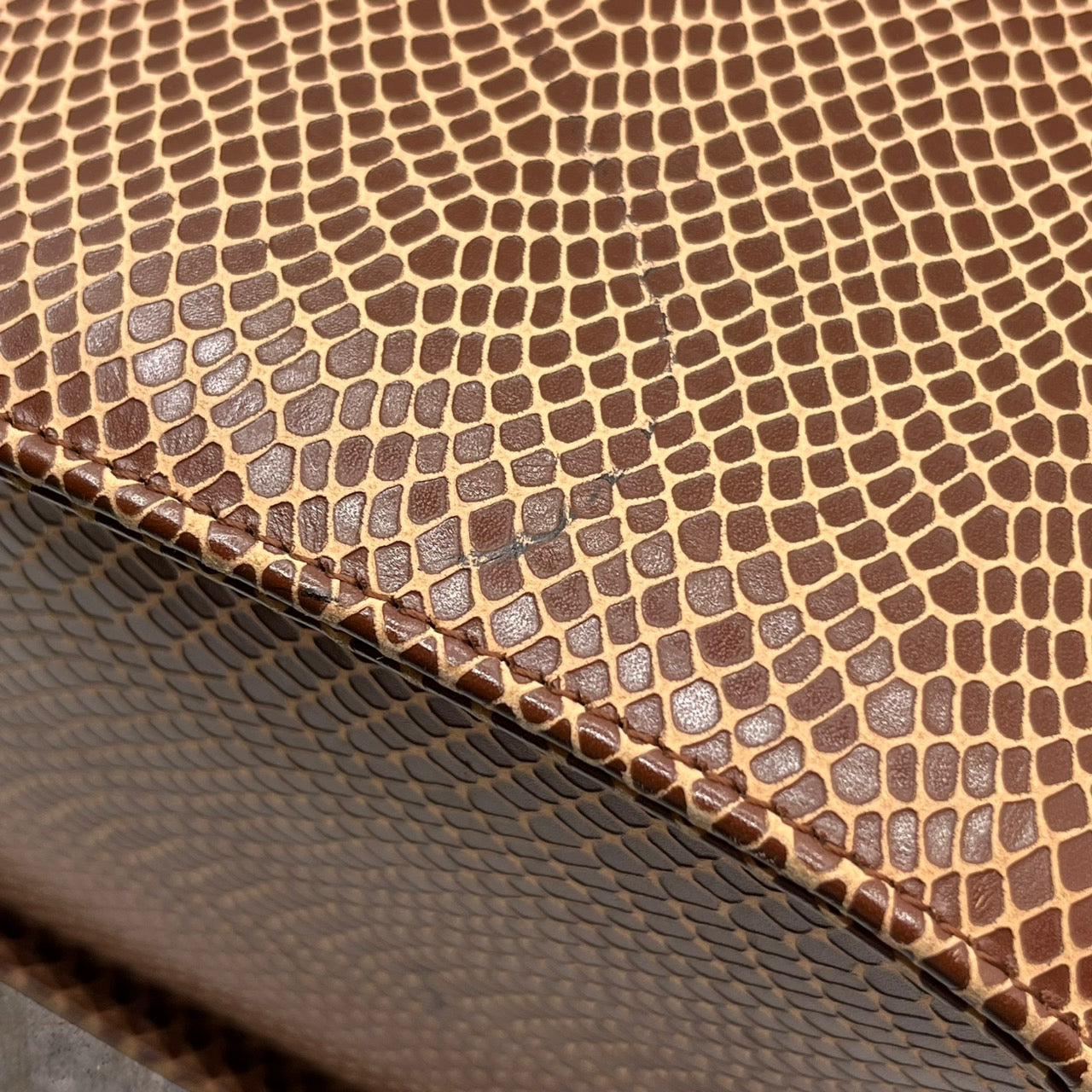 Vivienne Westwood(ヴィヴィアンウエストウッド) バニティ/オーブロックバケツレザーバッグ ブラウン