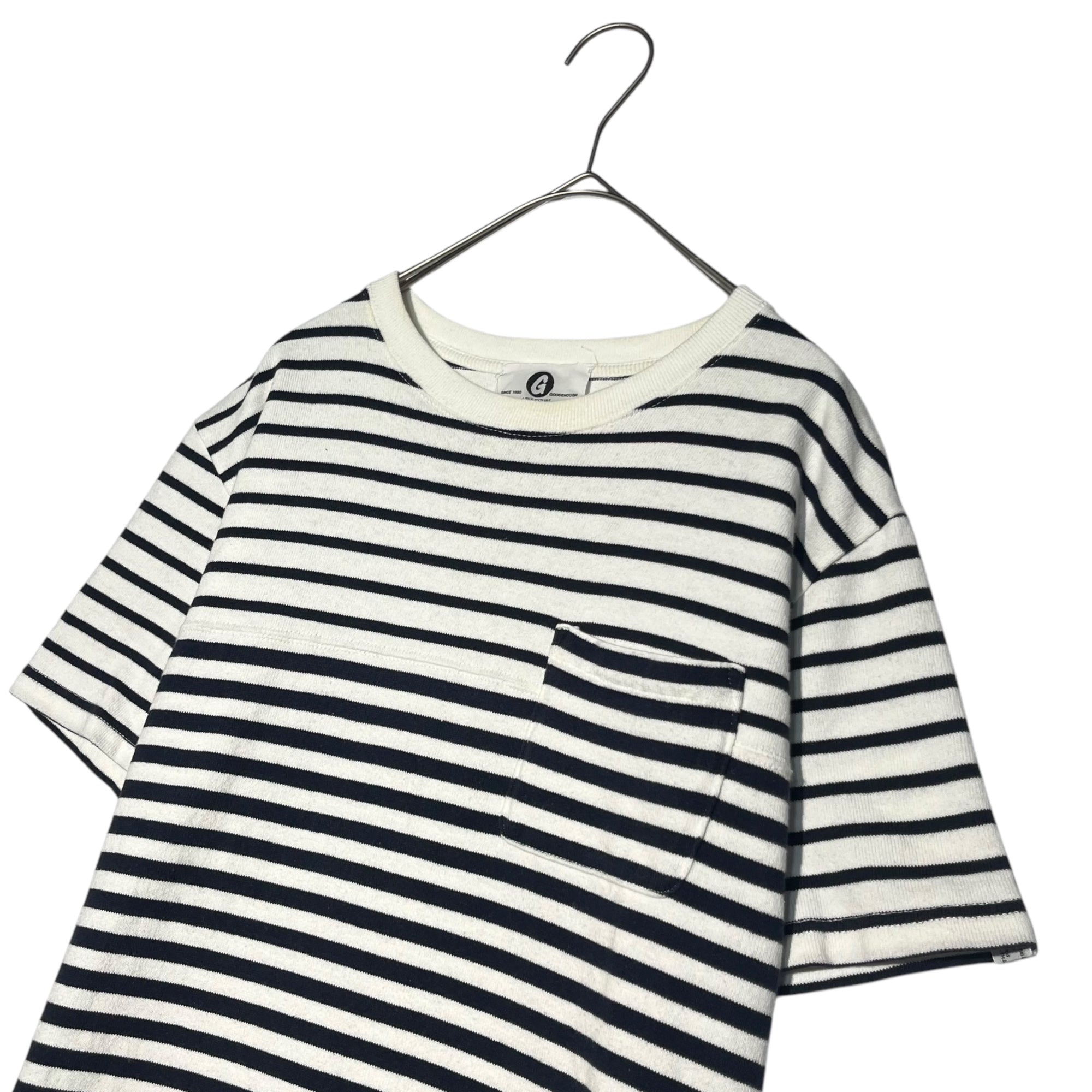 GOODENOUGH(グッドイナフ) Switching border T-shirt 切替 ボーダー Tシャツ 復刻 M ホワイト×ネイビー