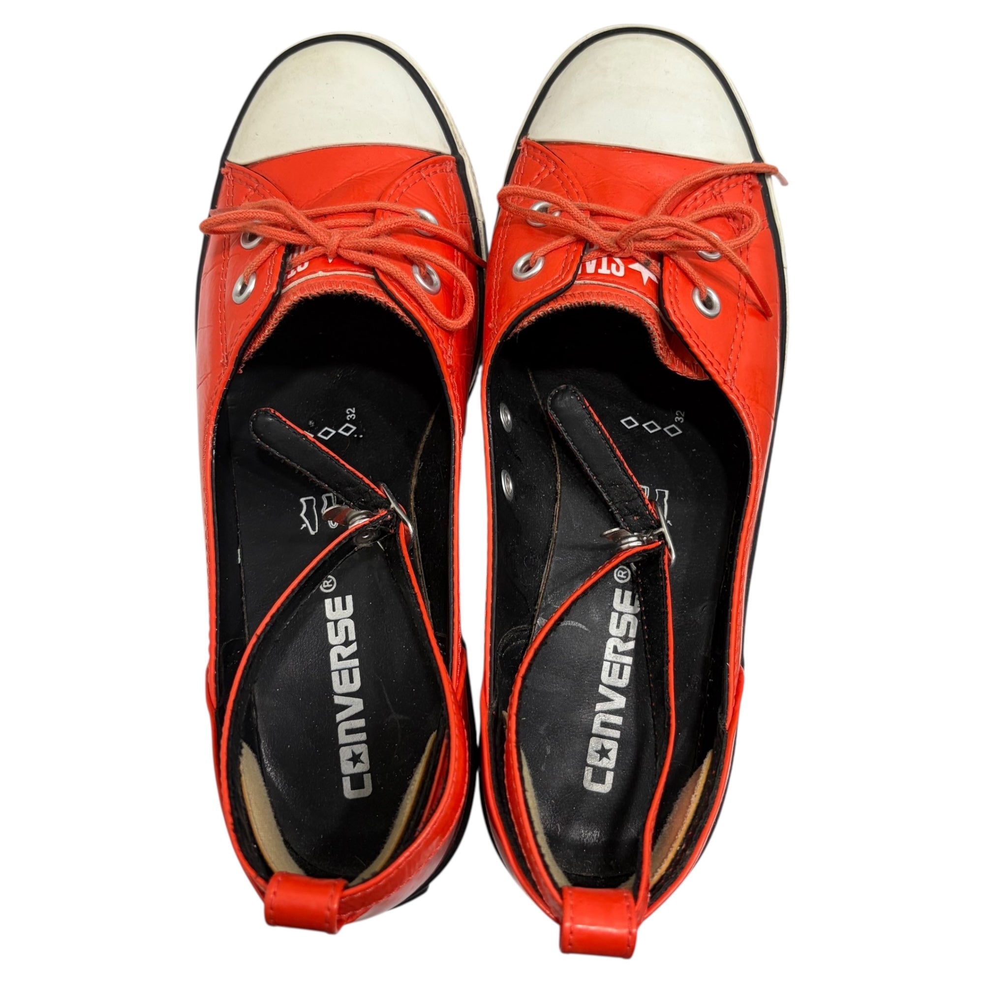 CONVERSE(コンバース) Wedge Sole Mary Jane Sneakers ウェッジソール メリージェーン スニーカー 24cm オレンジ パンプス
