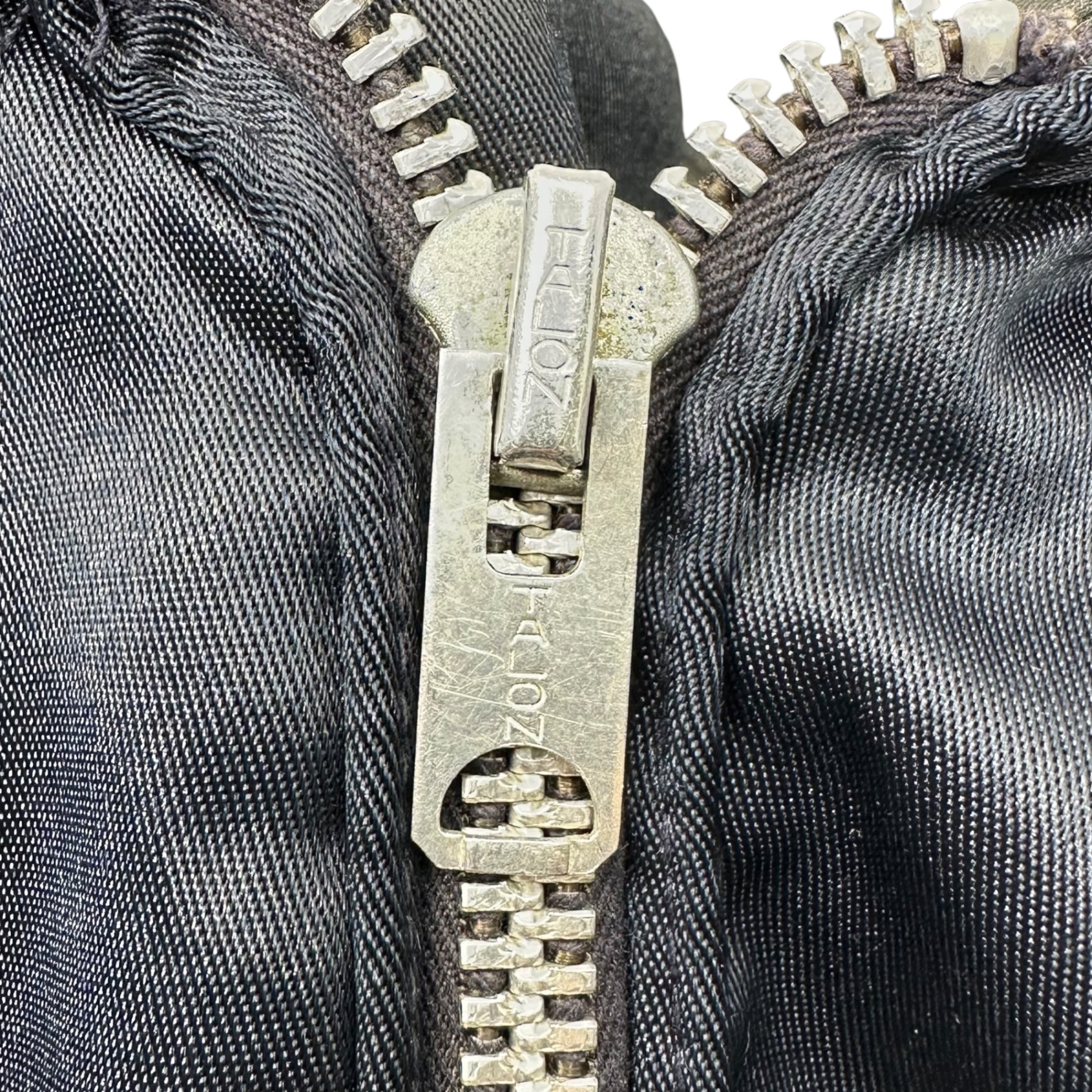 Lion(ライオン) 60's~70's TALON zip Uniform Nylon Work Jacket タロン ジップ ユニフォーム ナイロン ワーク ジャケット L ネイビー 推定60年代~70年代 ヴィンテージ 古着 中綿