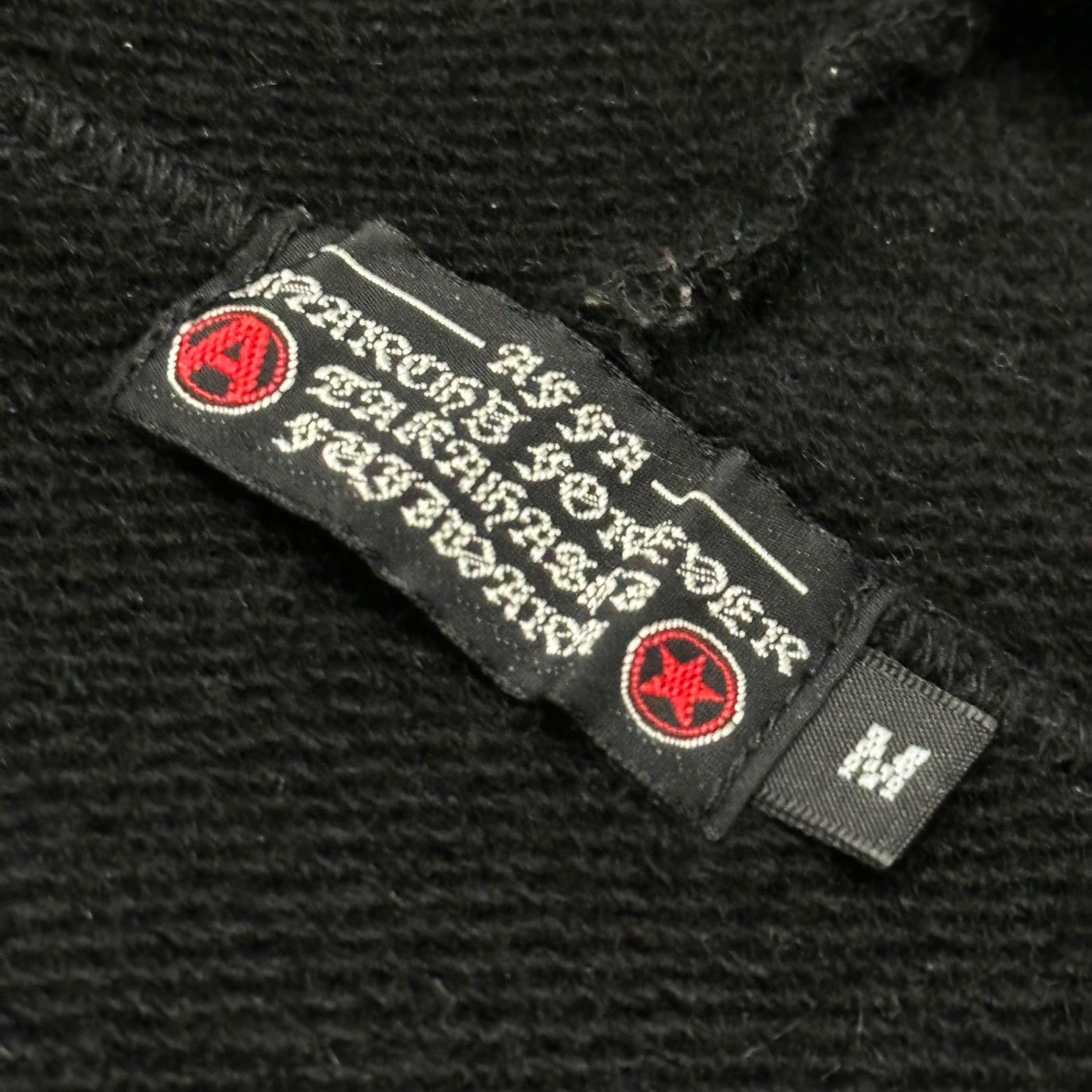 AFFA(エーエフエフエー) UA LOGO WOOL MIX ZIP HOODIE ロゴ ウール混 ジップ アップ パーカー FA7A10 M ブラック