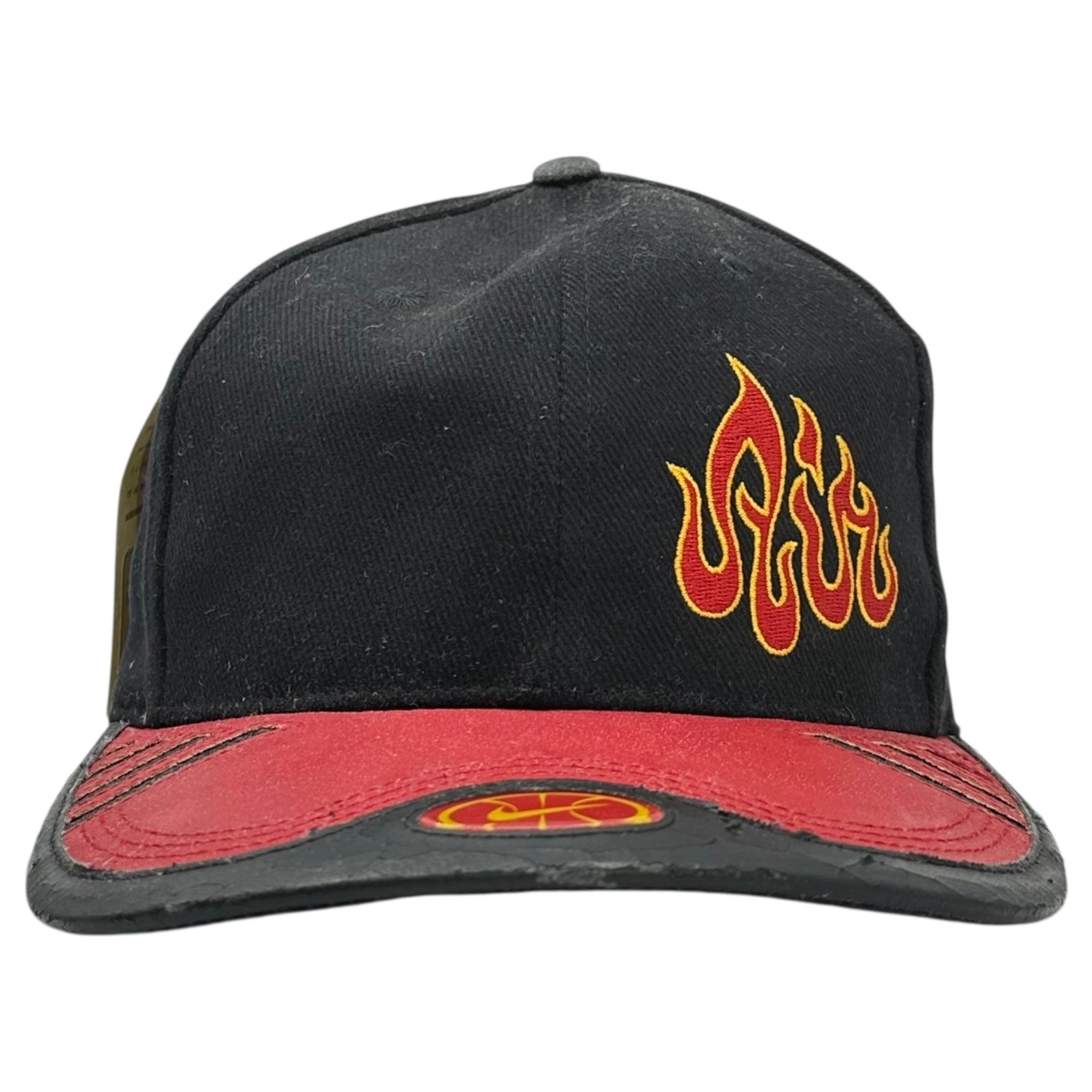 NIKE(ナイキ) 1996 AIR BAKIN Fire Pattern Cap エア ベイキン ファイアーパターン キャップ U7WDI ブラック×レッド 90's 90年代 ヴィンテージ