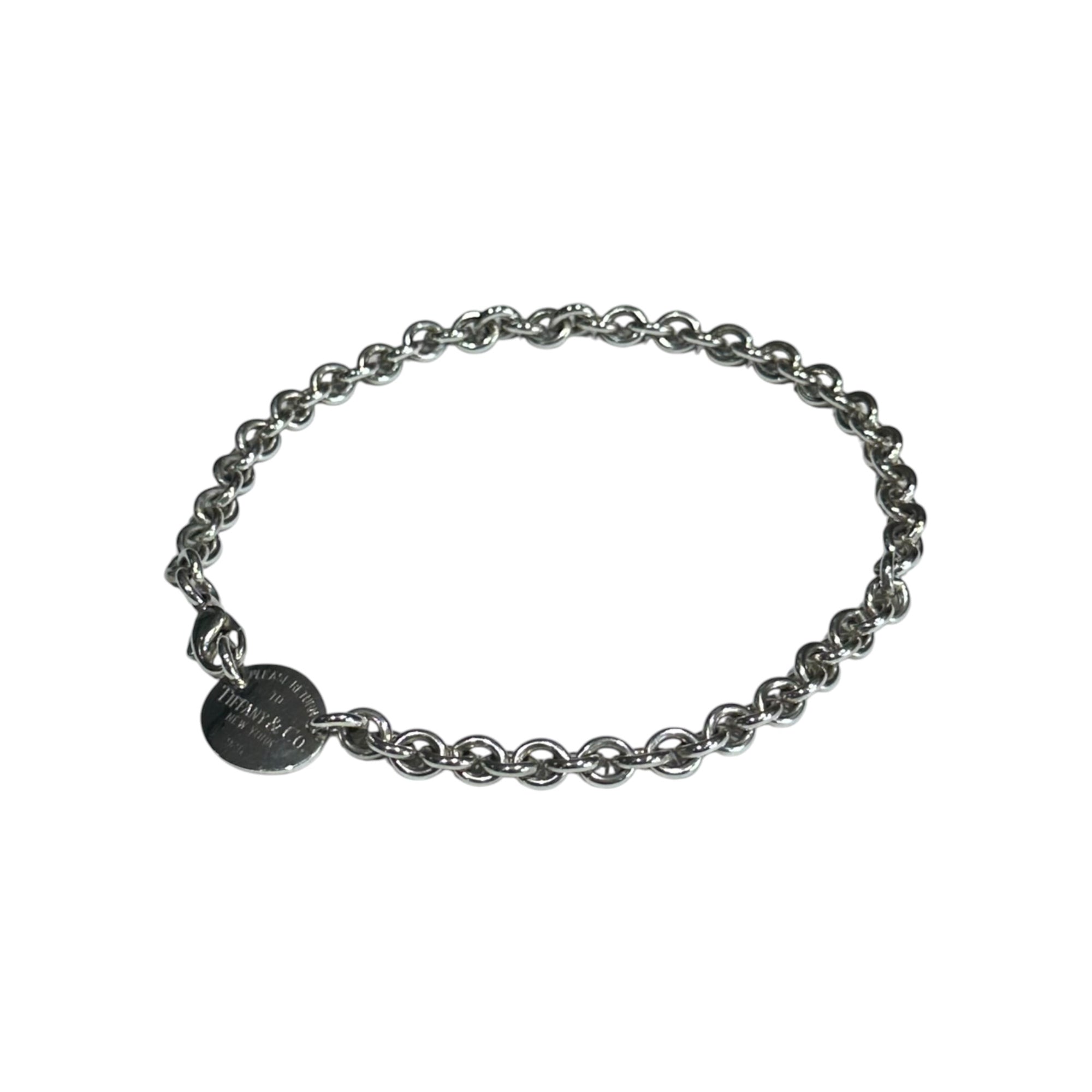 TIFFANY & CO.(ティファニー) Round Return to Chain Necklace ラウンド リターントゥ チェーン ネックレス シルバー シルバー ブレスレットとして併用可能