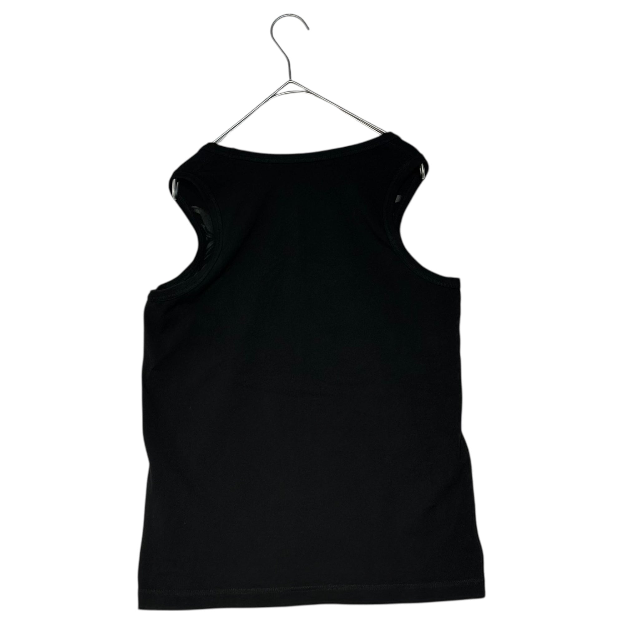 COMME des GARCONS JUNYA WATANABE(コムデギャルソンジュンヤワタナベ) 07AW Front All-over Pattern Tank Top フロント 総柄 タンクトップ JT-T020 S ブラック×グレー AD2007