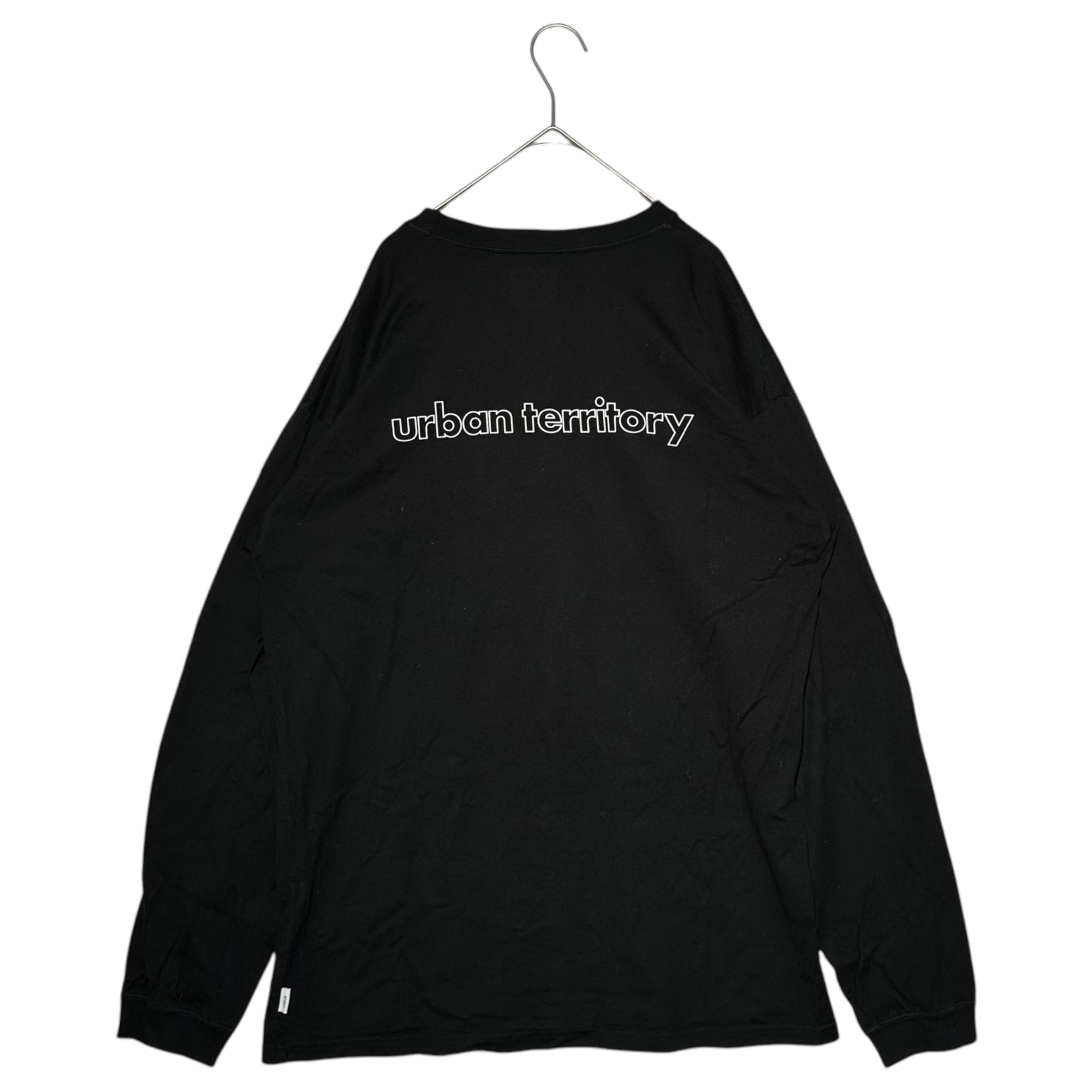 WTAPS(ダブルタップス) 21AW WTVUA L/S TEE ロゴ 長袖 Tシャツ 211ATDT-LT01S 03 ブラック カットソー urban territory