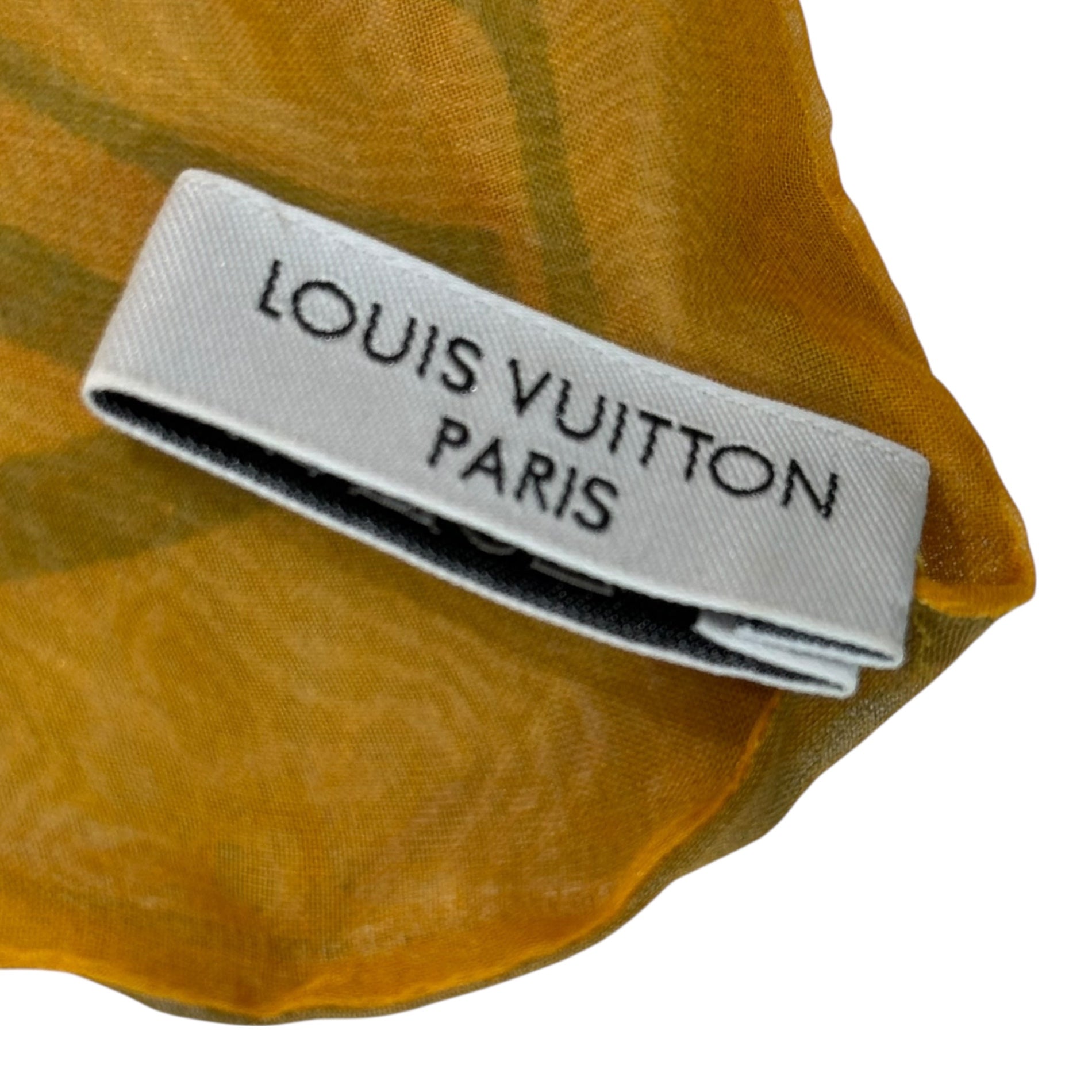 LOUIS VUITTON(ルイヴィトン) LV Gradient Silk Scarf LV グラデーション シルク スカーフ イエロー×オレンジ