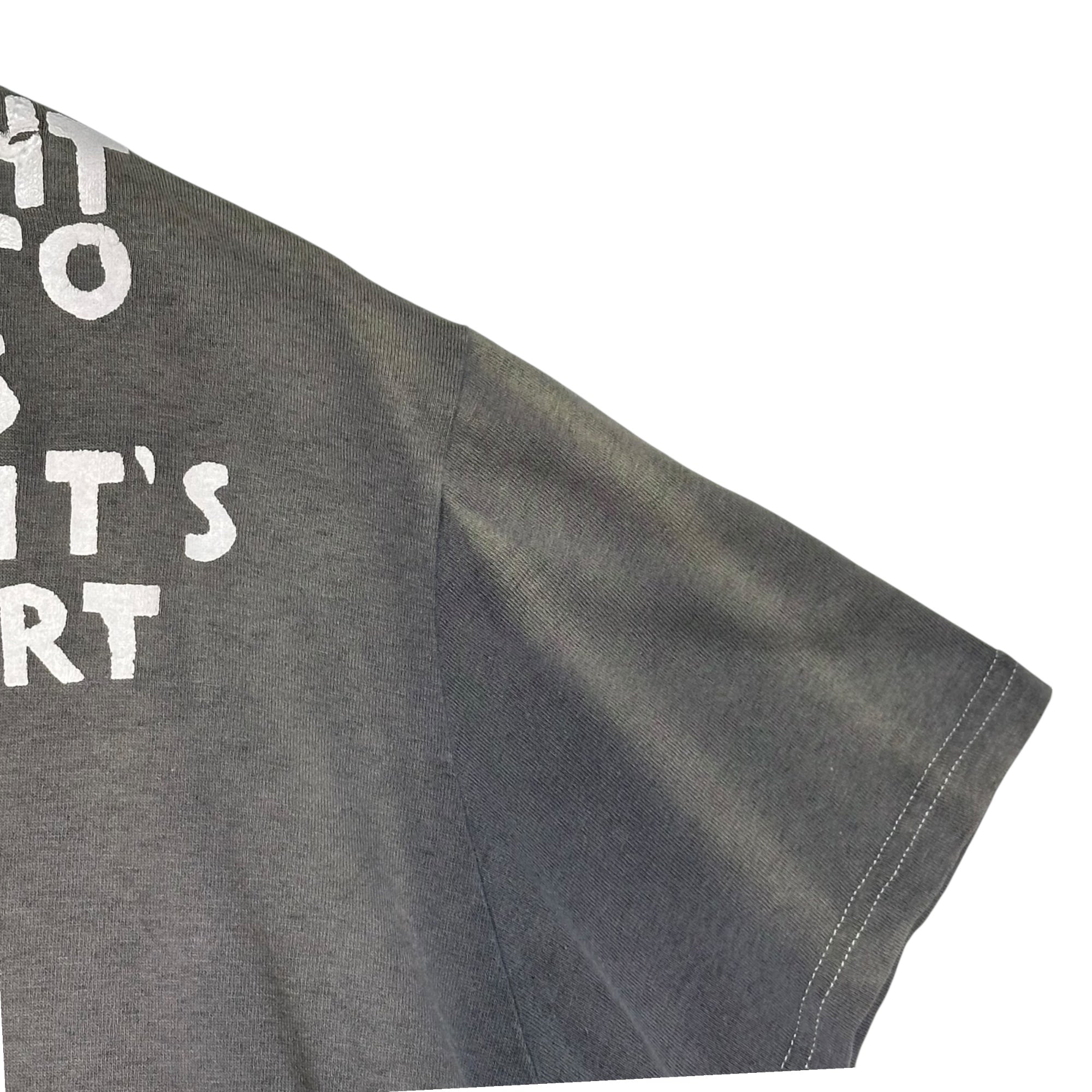 Maison Martin Margiela(メゾン マルタンマルジェラ) 08SS AIDS TEE エイズ Tシャツ 本人期 31 GC099 M(少し大きめ) グレー×ホワイト アーカイブ