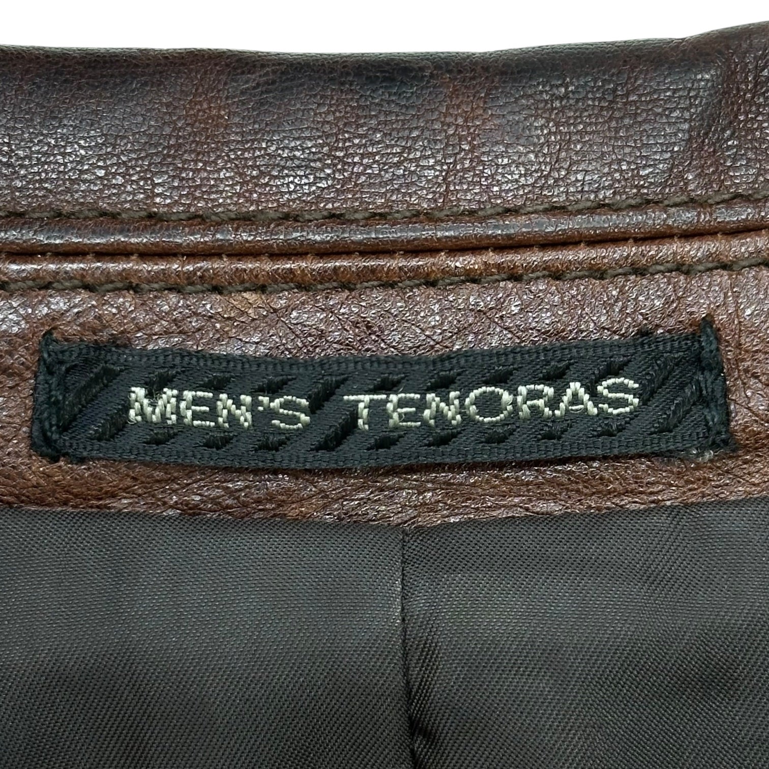 MEN'S TENORAS(ティノラス) Lamb Leather 3B Tailored Jacket ラム レザー 3B テーラード ジャケット M ブラウン 羊革
