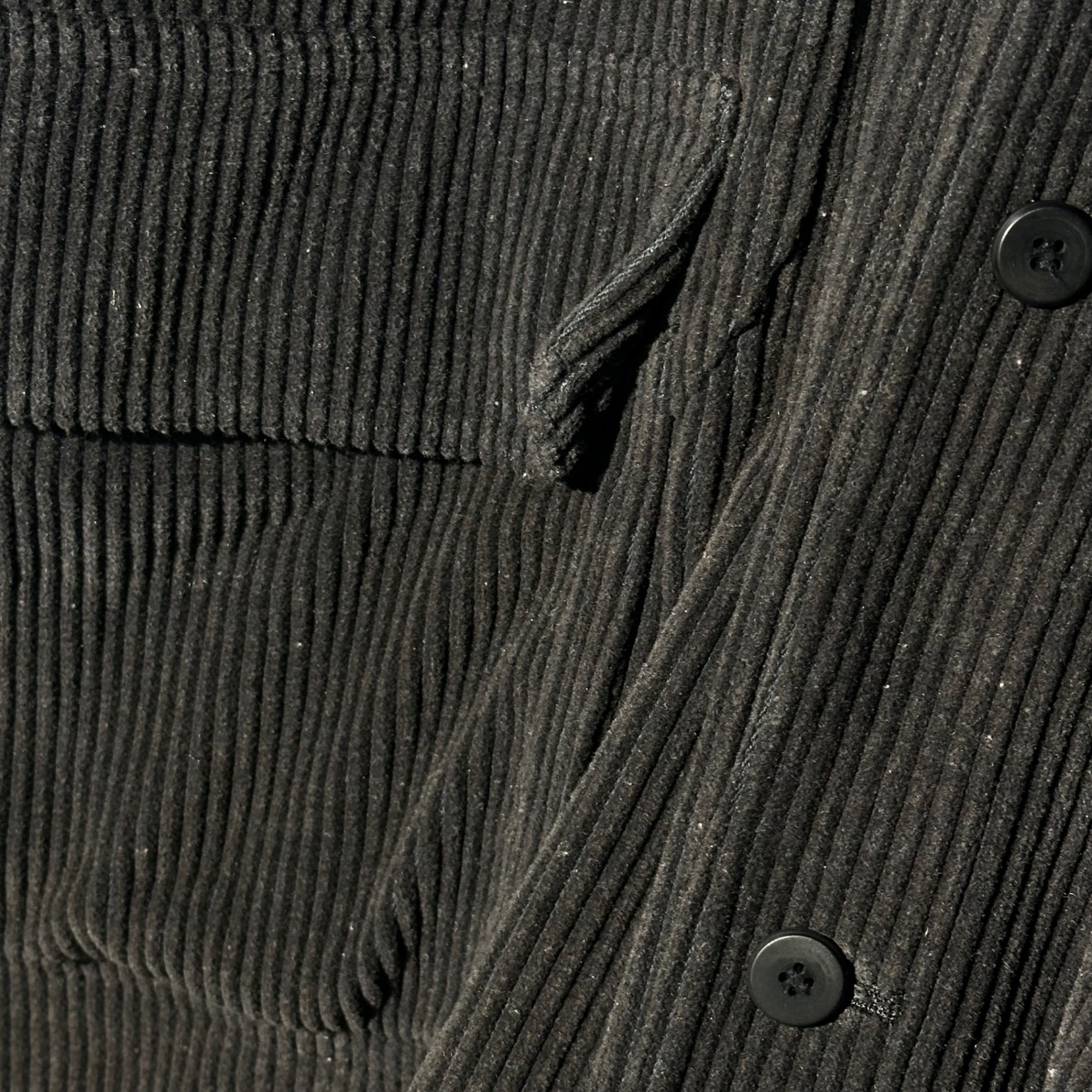 Y's(ワイズ) 70~80's Wide-Rib Corduroy Hunting Jacket 70~80年代 太畝 コーデュロイ ハンティング ジャケット FREE(メンズM程度) ブラック レディースライン 男性着用可 ミリタリー