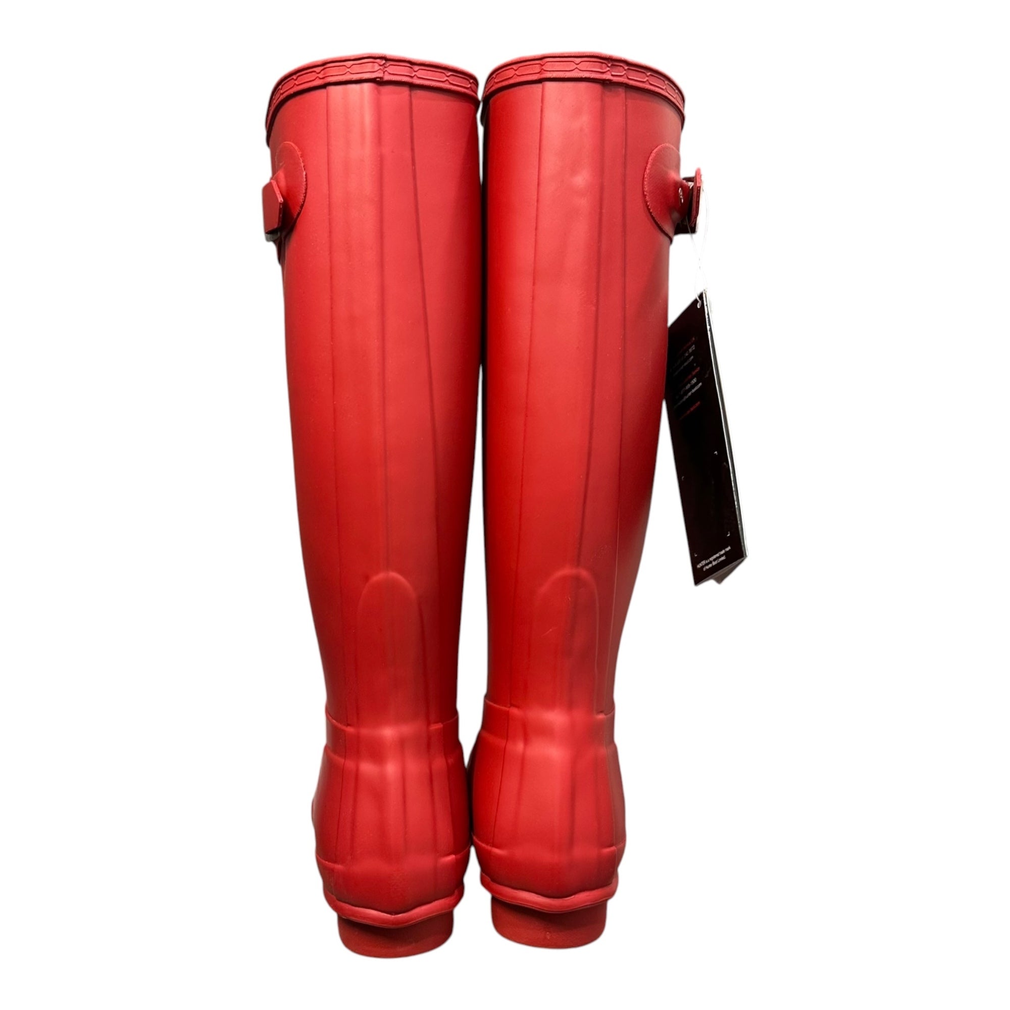HUNTER(ハンター) Long Rubber Boots ロング ラバー ブーツ UK4 レッド 雨靴 レインブーツ