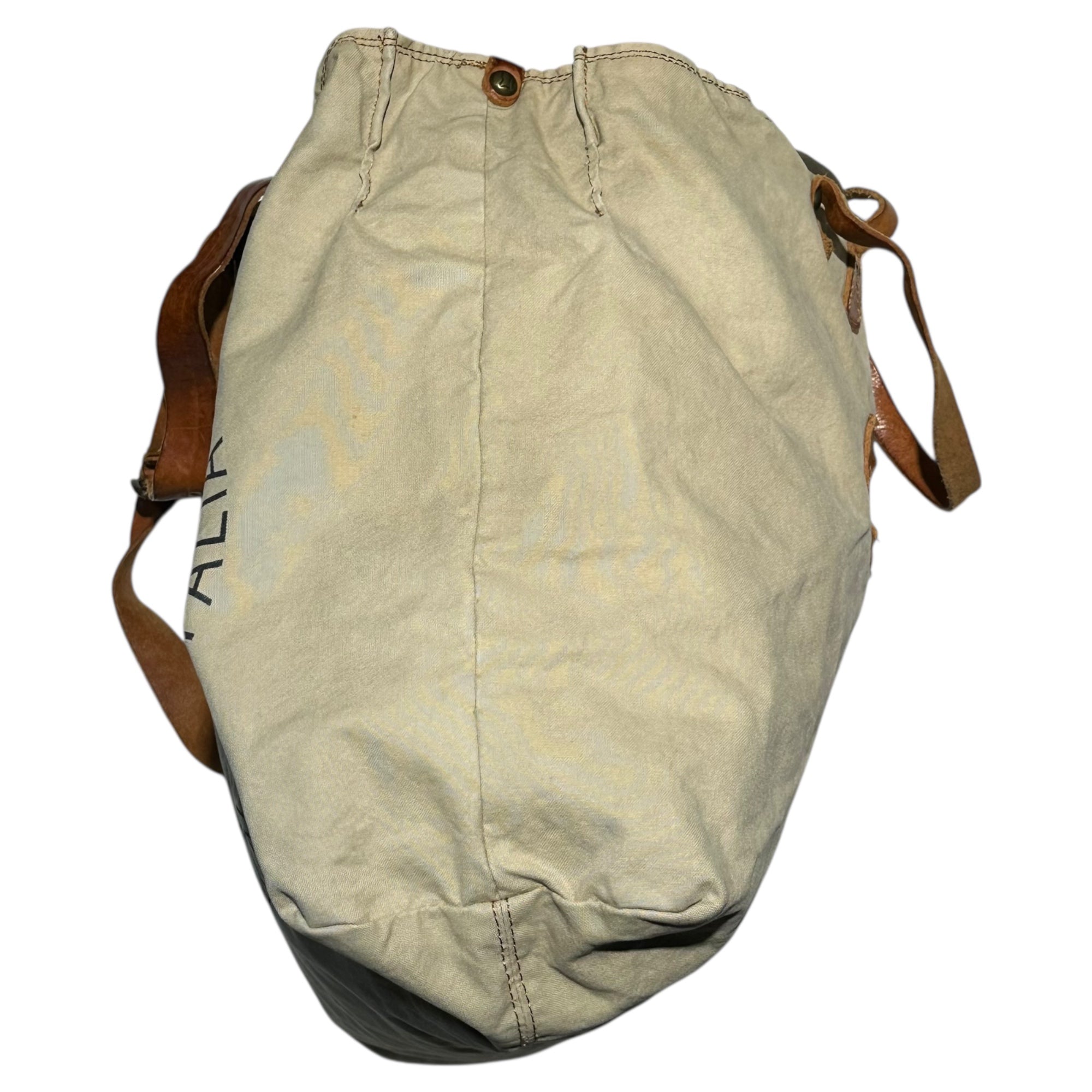 CAMPOMAGGI(カンポマッジ) 2WAYキャンバスショルダーバッグ ベージュ×ブラウン