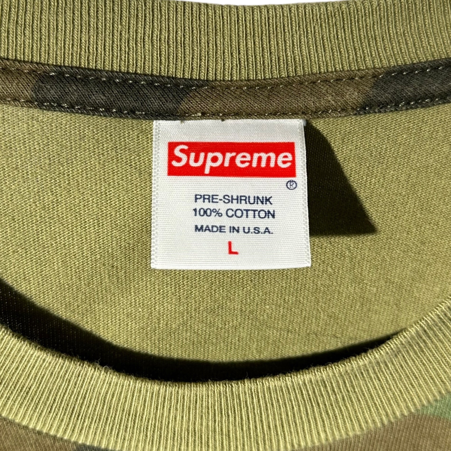 SUPREME(シュプリーム) 19SS Salvador Dali The Persistence of Memory Tee サルバドール ダリ Tシャツ L カーキ カモ 時計