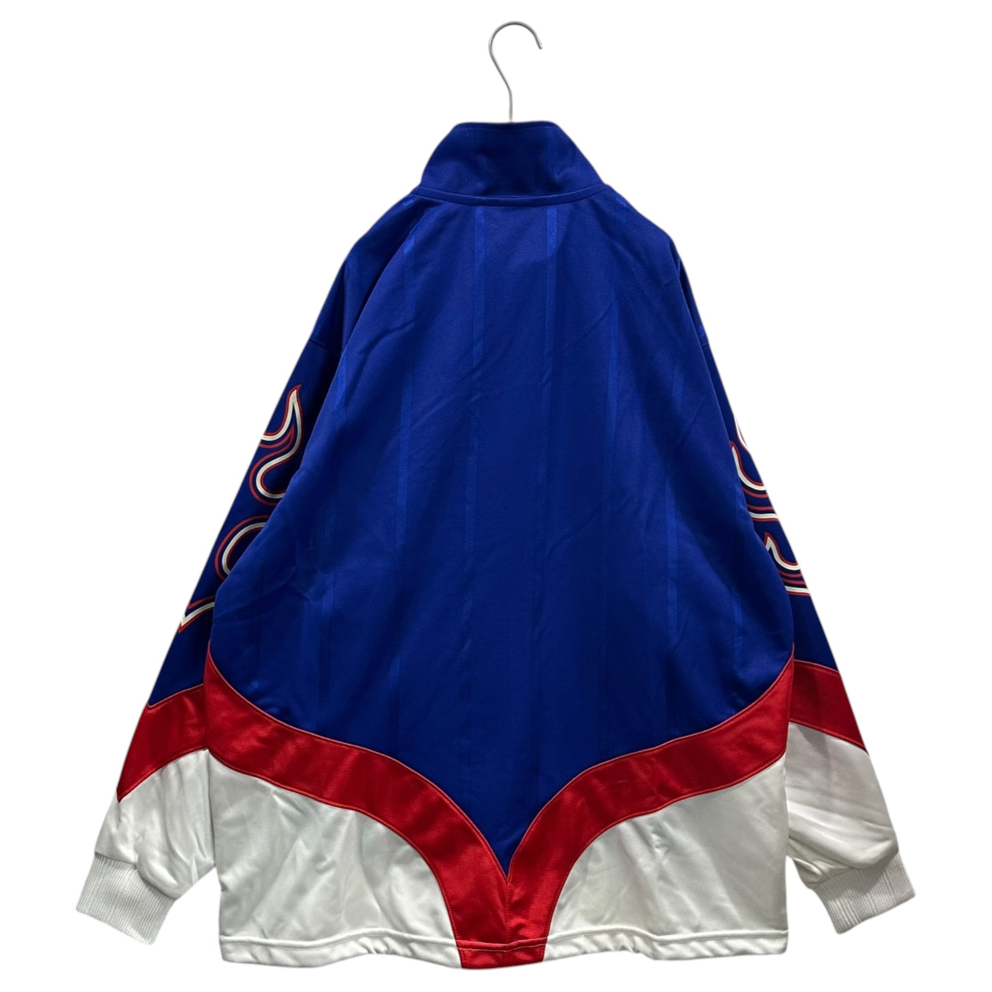 adidas(アディダス) The Joy of Johor Bahru: 1997–98 France World Cup Japan National Team Jersey ジョホールバルの歓喜 97年-98年 フランス ワールドカップ 日本代表 ジャージ AQ-2731 JASPO O トリコロール ファイヤーパターン デサント社製 トラックジャケット レプリカ品