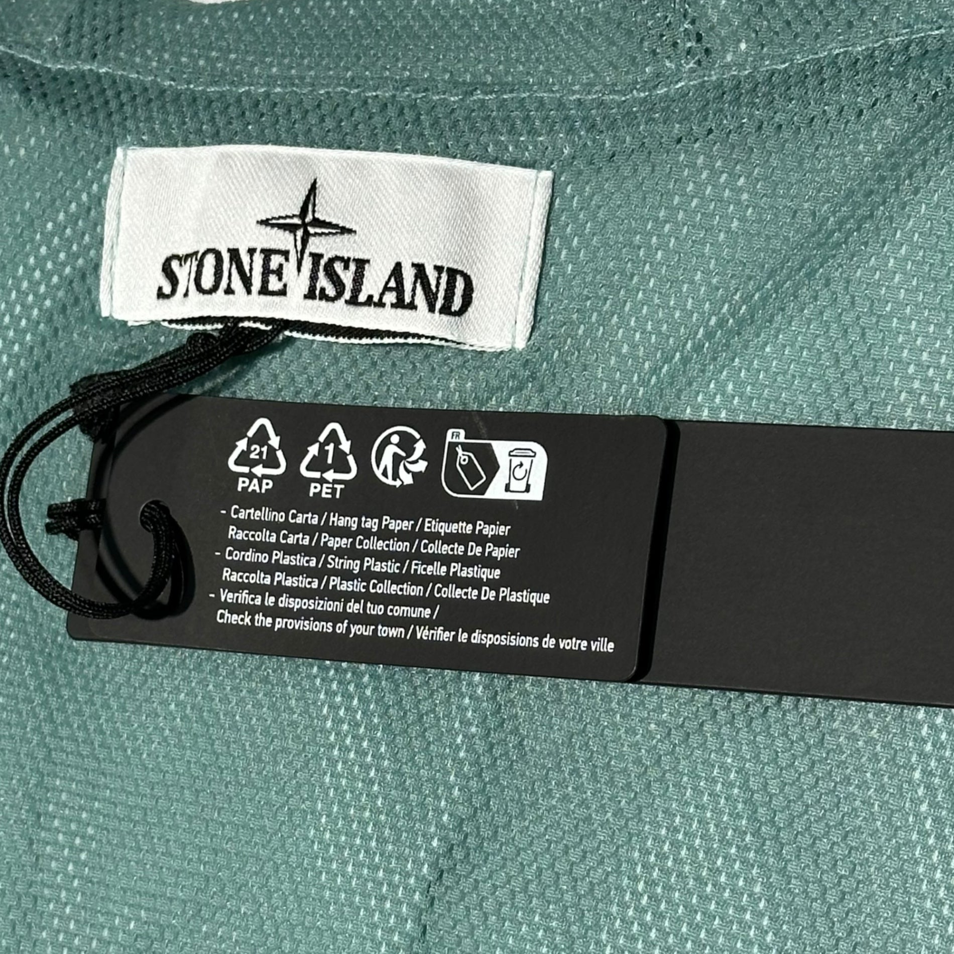 STONE ISLAND(ストーンアイランド) 23SS Crinkle Reps NY Hooded Jacke クリンクル レップス ナイロン フーデッド ジャケット 781540522 XL ライトブルー マウンテンパーカー ガーメントダイ