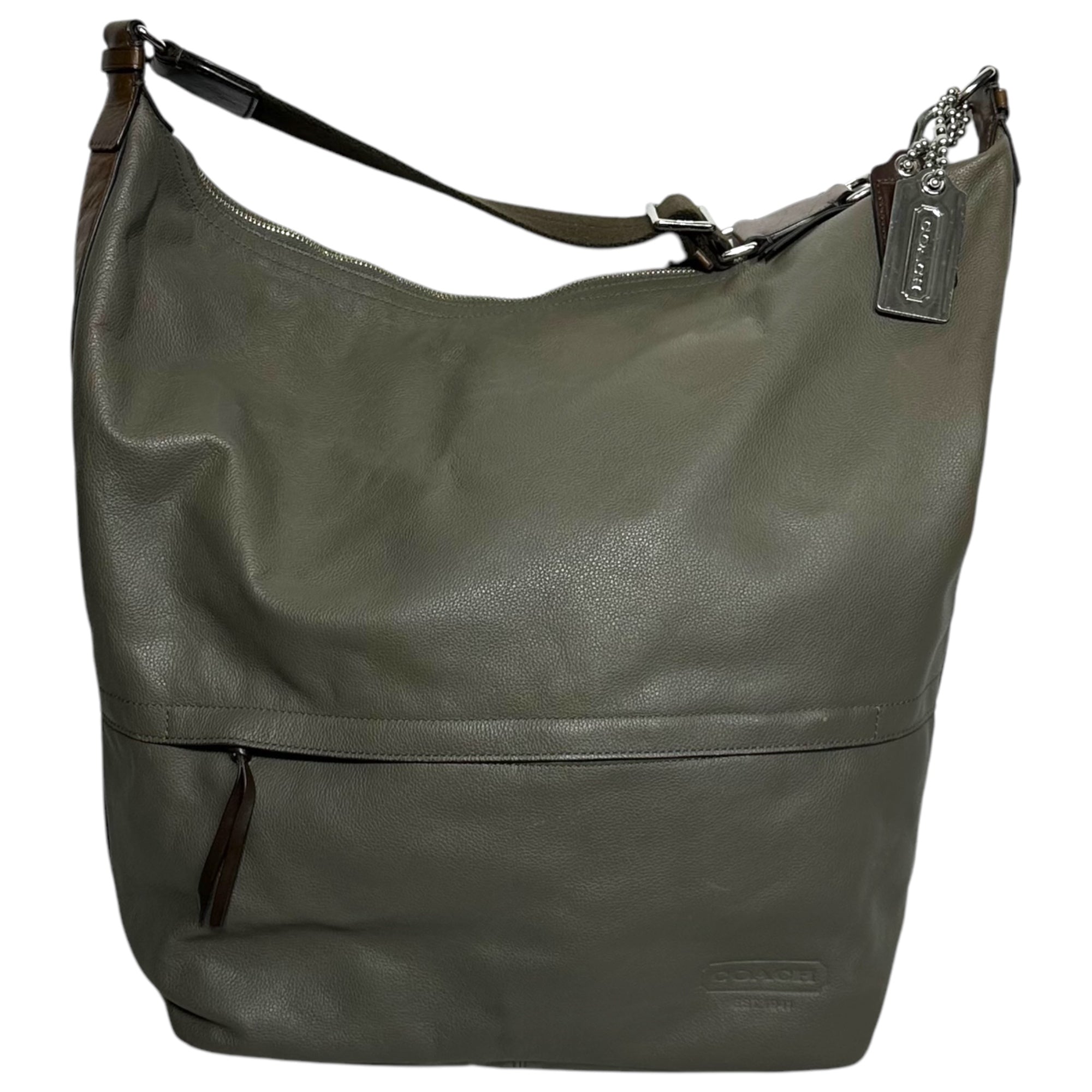 COACH(コーチ) Leather Shoulder Bags レザー ショルダー バッグ 70618 カーキ J1193 ハンド ビジネス