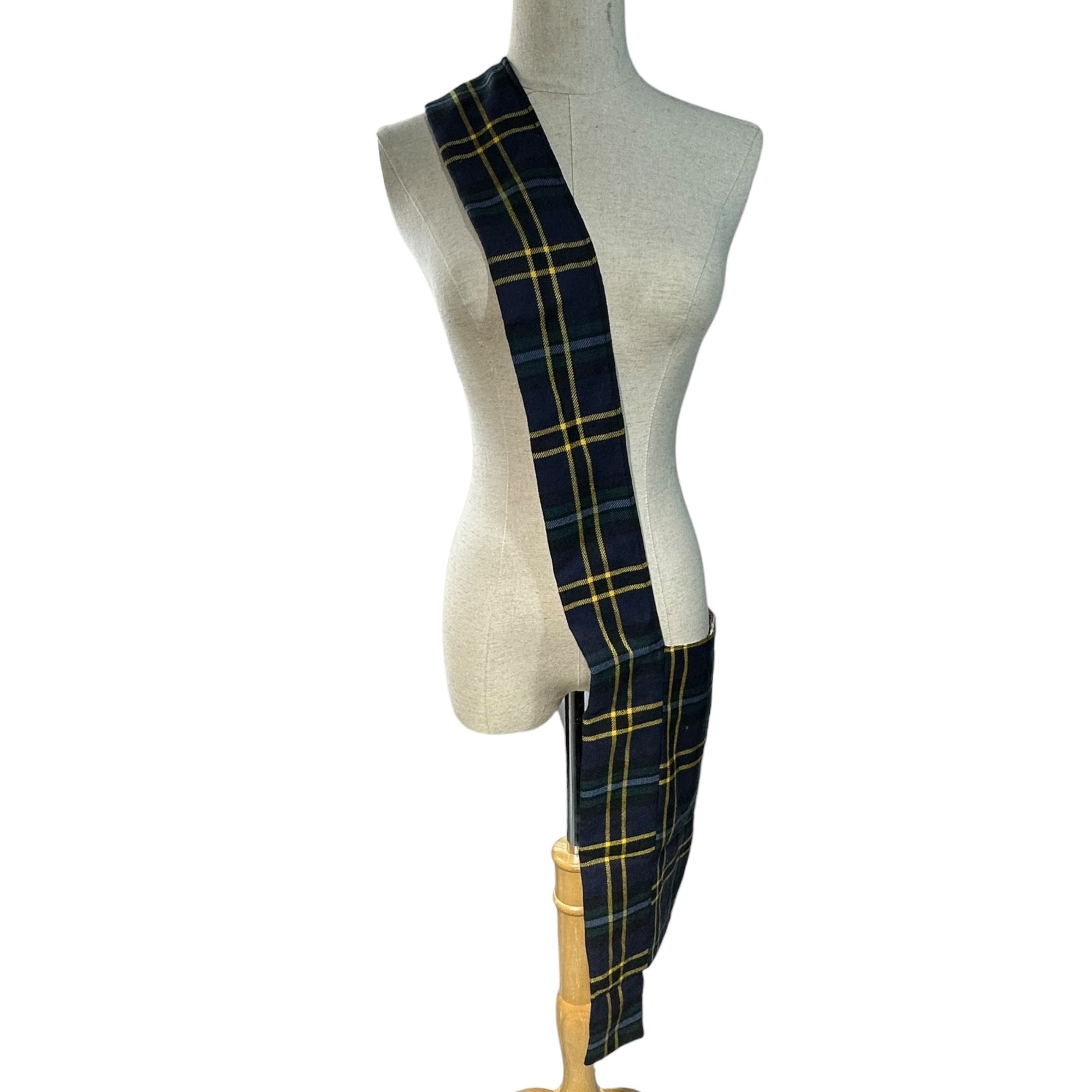 COMME des GARCONS COMME des GARCONS(コムデギャルソンコムデギャルソン) France made Tartan Check Wool Shoulder Bag タータンチェック ウール ショルダー バッグ S7SC07 ネイビー×グリーン フランス製