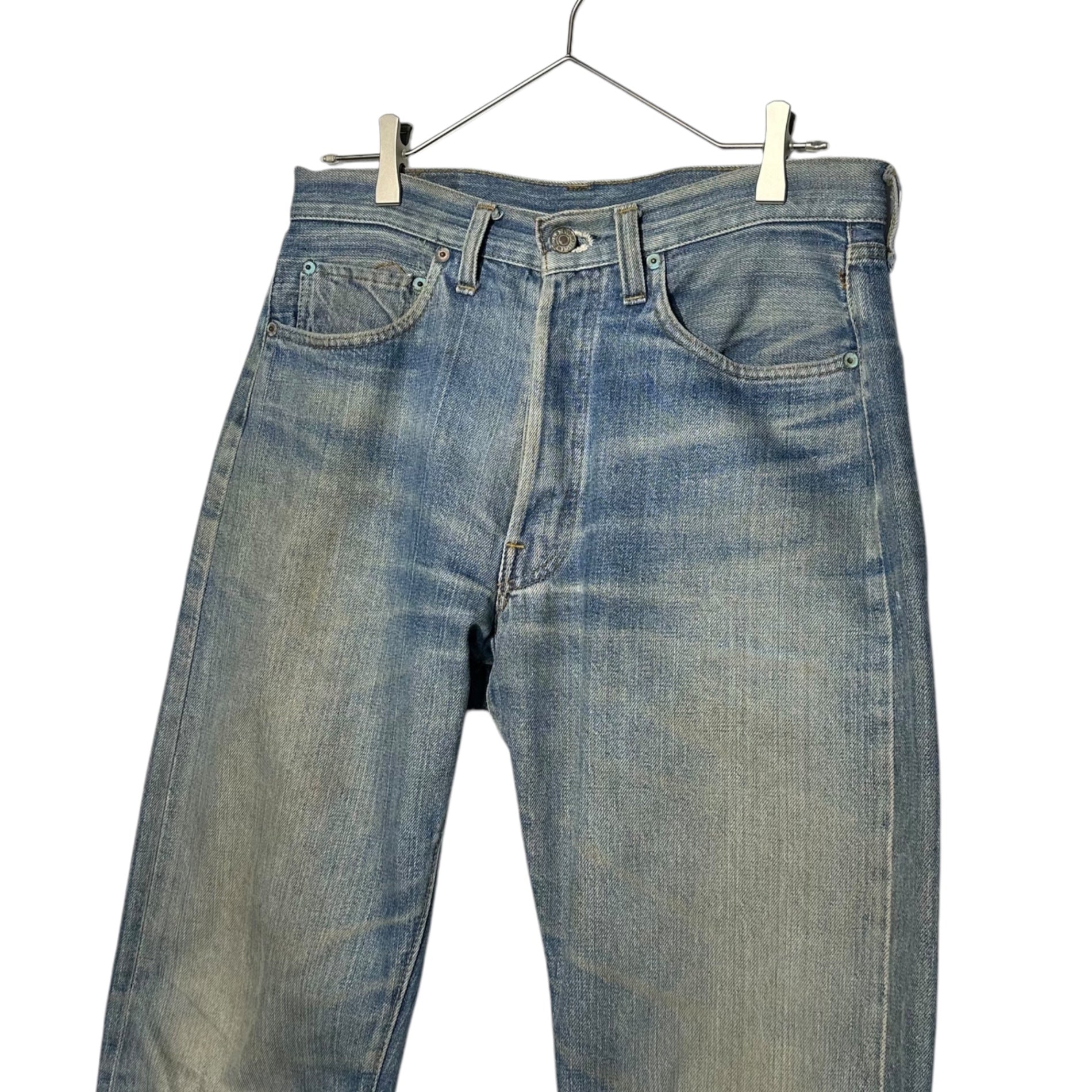 Levi's(リーバイス) 70's 501 66前期 vintage denim pants ヴィンテージ デニム パンツ W33 L31 インディゴ 70年代 76年4月製造 裏ボタン6 リペア無し
