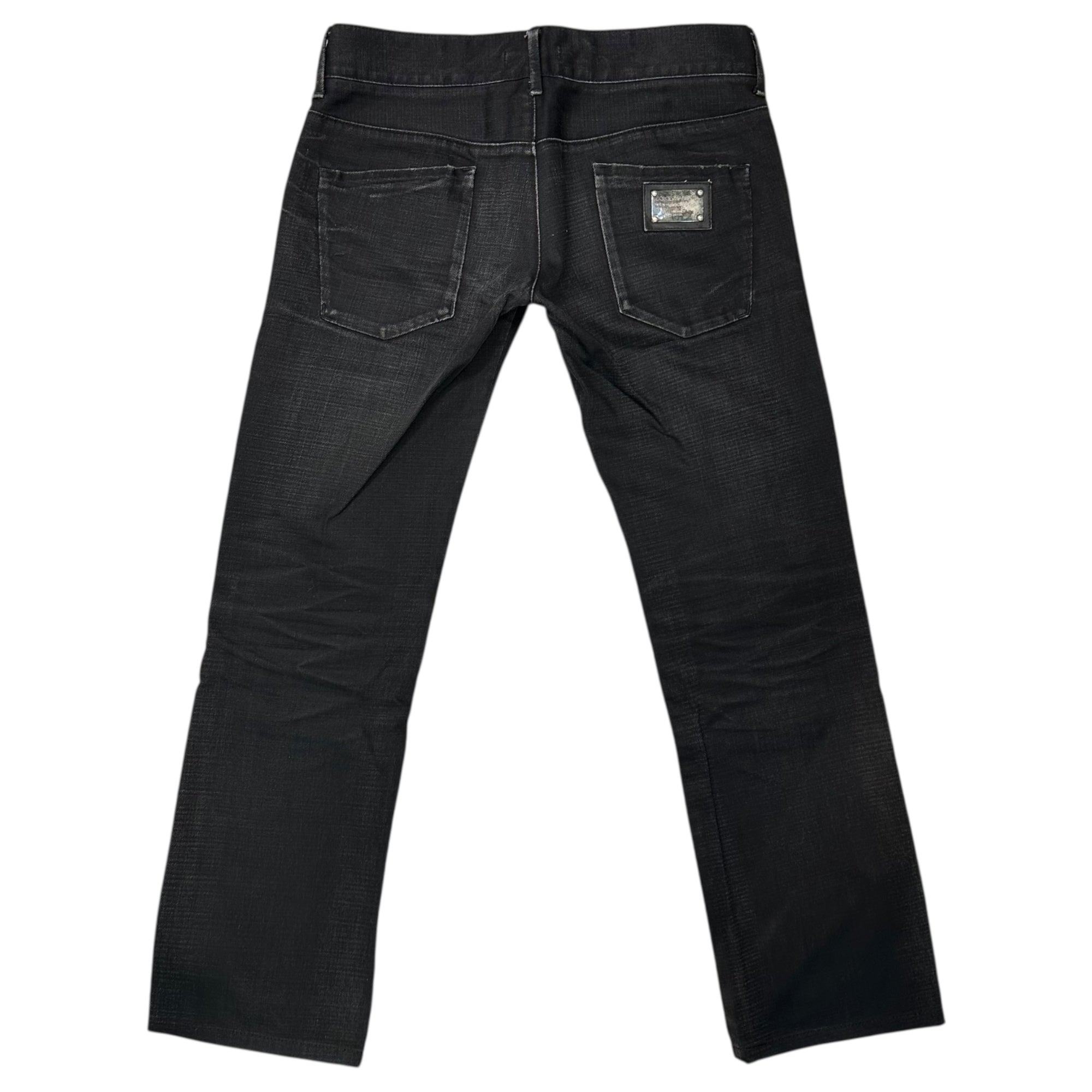 DOLCE&GABBANA(ドルチェ&ガッバーナドルガバ) 00's Black Denim Pants ブラック デニム パンツ 46 ブラック