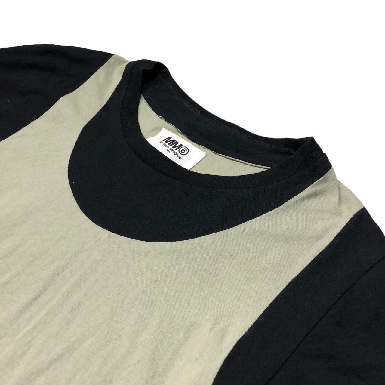 MM6 Maison Margiela(エムエムシックス) ビスチェデザインTシャツ S32GC0414 S22733 S グリーン×ブラック