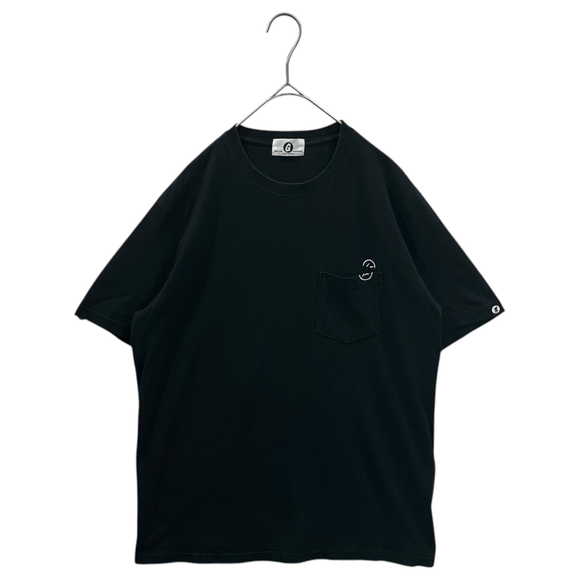 GOODENOUGH(グッドイナフ) 2015's fragment design Pocket S/S T-Shirt ポケット 半袖 Tシャツ 表記消(L程度) ブラック×ホワイト