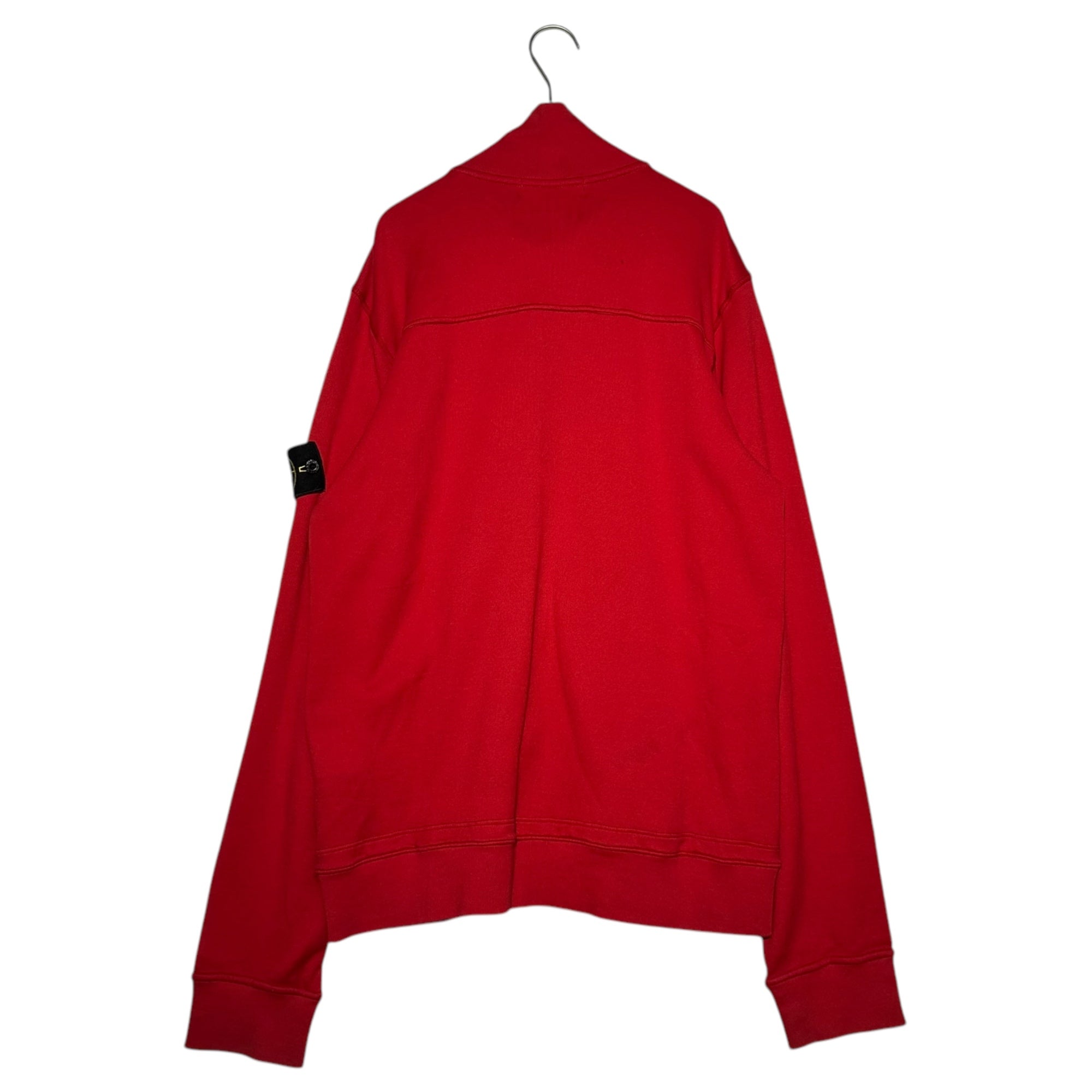 STONE ISLAND(ストーンアイランド) 12SS Zip-up high neck sweatshirt cardigan ジップアップ ハイネック スウェットカーディガン 561563256 L レッド