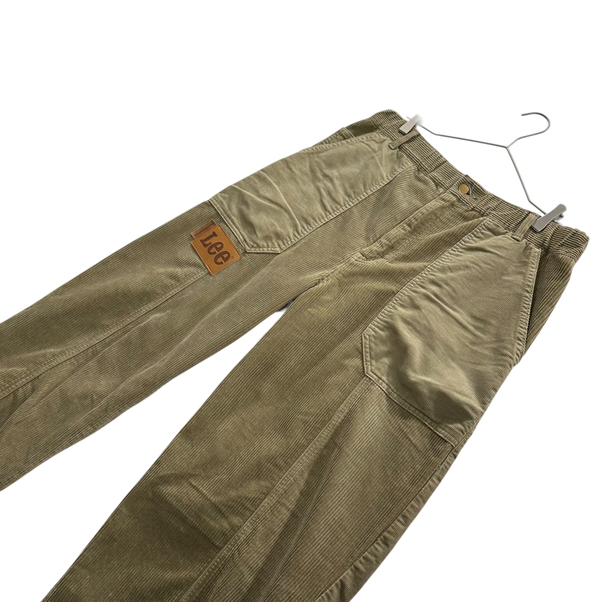 mercibeaucoup × Lee(メルシーボークー × リー) Baker Corduroy Wide-Leg Pants ベイカー コーデュロイ ワイド パンツ LB9497 M カーキ MB03FF824