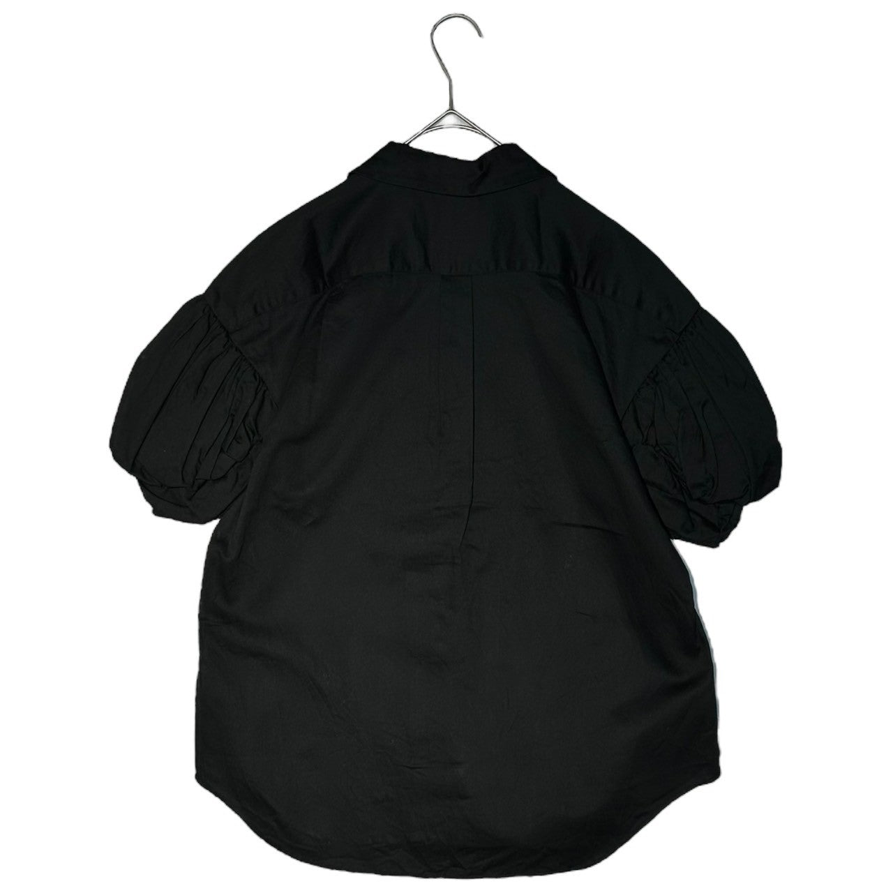 COMME des GARCONS COMME des GARCONS(コムデギャルソンコムデギャルソン) 13SS Blouse shirt with gathered sleeves and round collar 袖ギャザー 丸襟 ブラウスシャツ Rk-B007 S ブラック AD2012