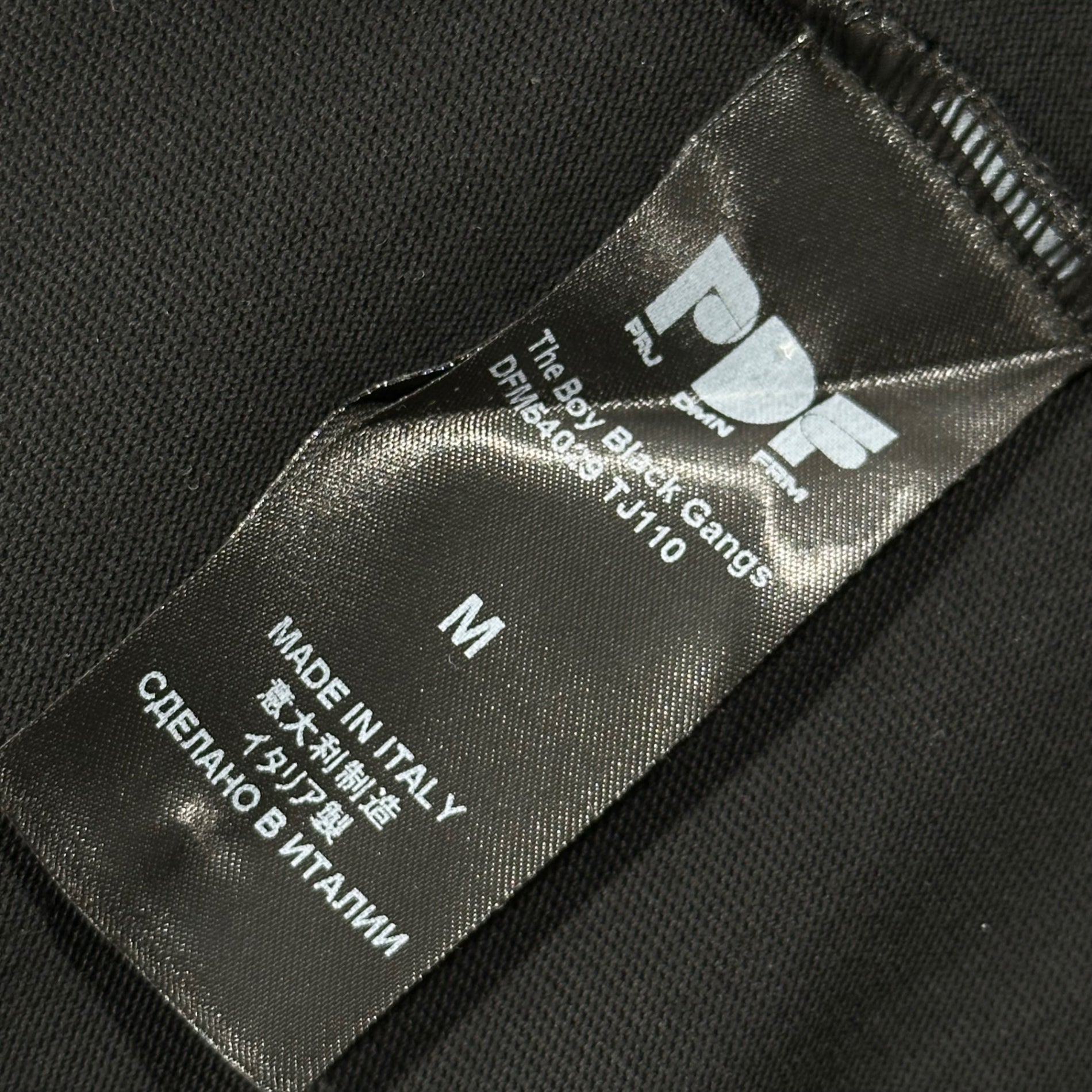 PDF(ピーディーエフ) 25AW THE BOY BLACK GANGS / BLACK グラフィック 半袖 Tシャツ ブラック PNG STORE 取扱