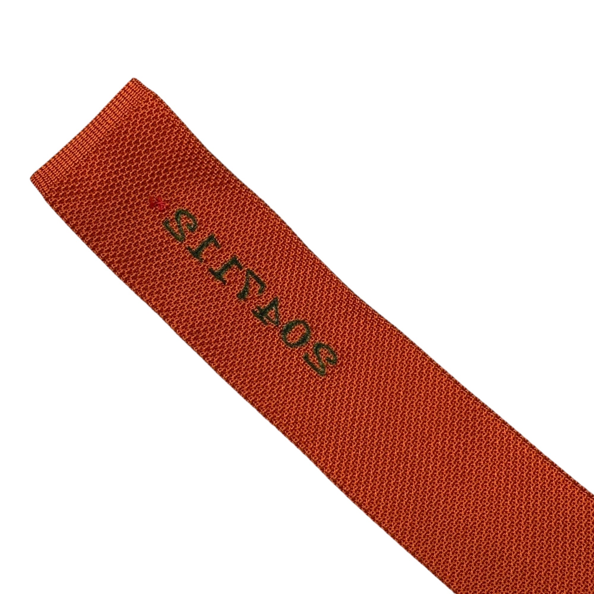 20471120(トゥーオーフォーセブンワンワントゥーオー) 1990's Logo knit Tie ロゴ ニット ネクタイ オレンジ 90年代 アーカイブ