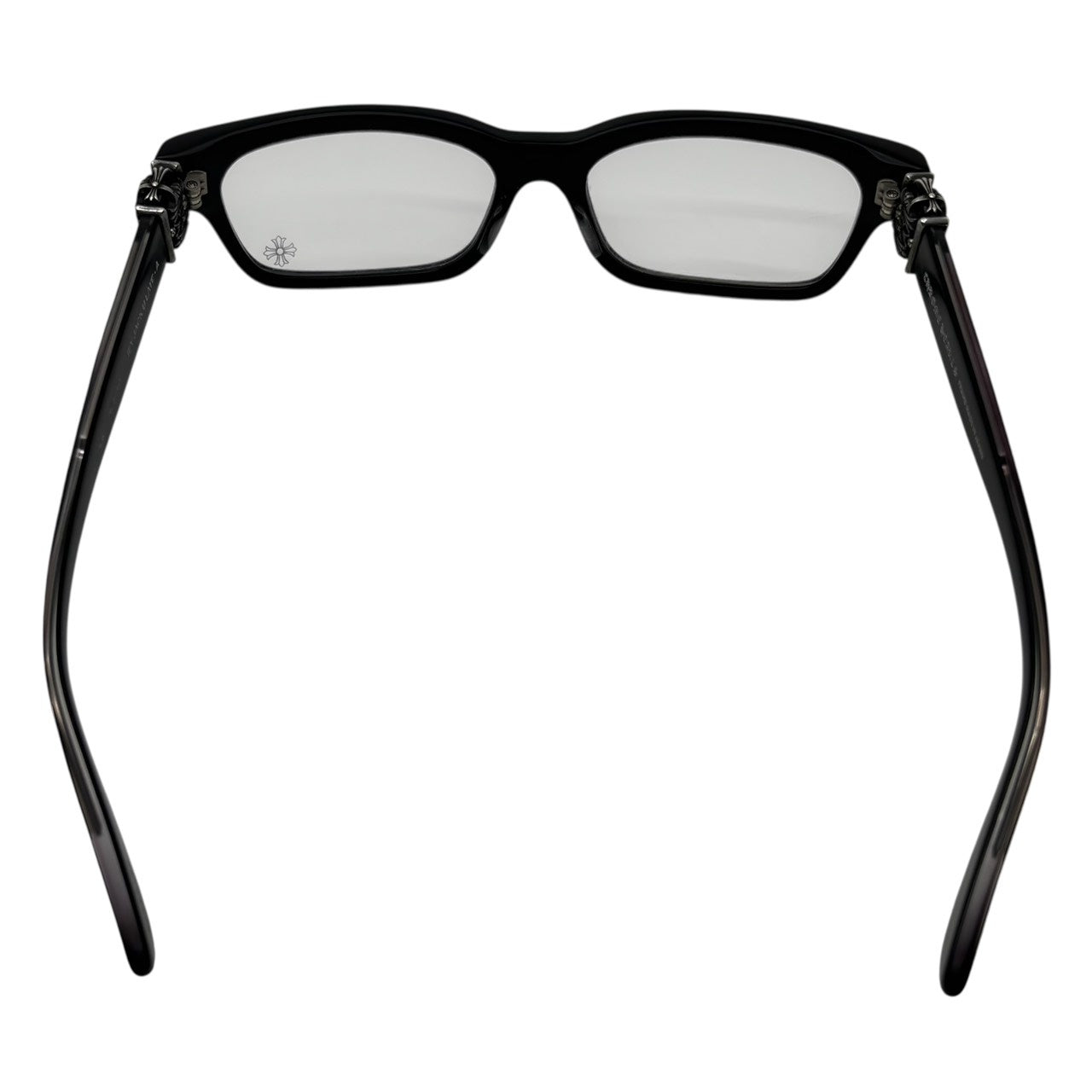 CHROME HEARTS(クロムハーツ) HEY JACK U LATE-A スクエア フレーム メガネ 55□17-153 ブラック 伊達 眼鏡 サングラス