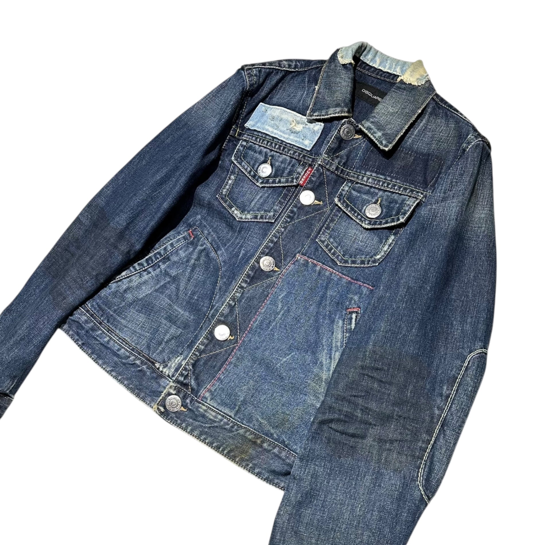 DSQUARED2(ディースクエアード) Back Pocket Remake Denim Jacket バックポケット リメイク デニム ジャケット 48(M) インディゴ
