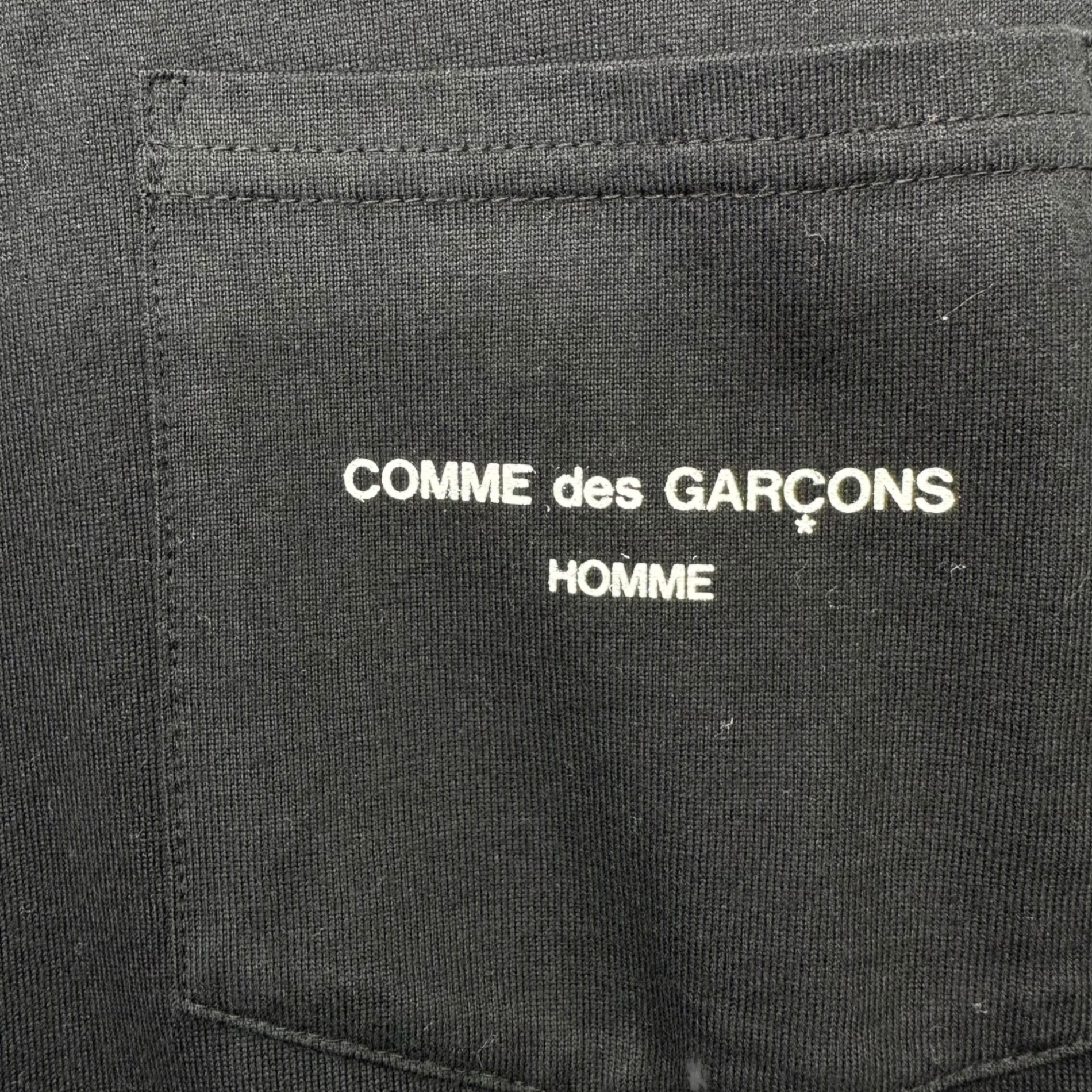 COMME des GARCONS HOMME(コムデギャルソンオム) 21SS L/S Cotton jersey logo T-shirt 綿天竺 長袖 ロゴ Tシャツ HG-T010 2(M程度) ブラック AD2020