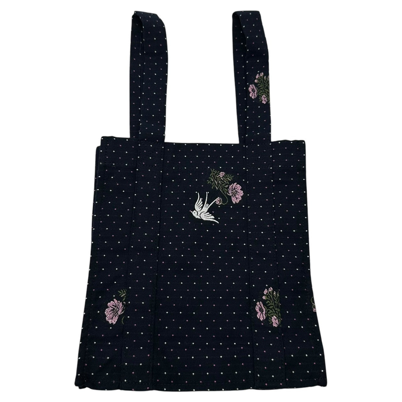 RhodolirioN(ロドリリオン) NOVEL TOTE BAG - JACQUARD ノヴェル トート バッグ ジャガード LN934B ネイビー ミニ