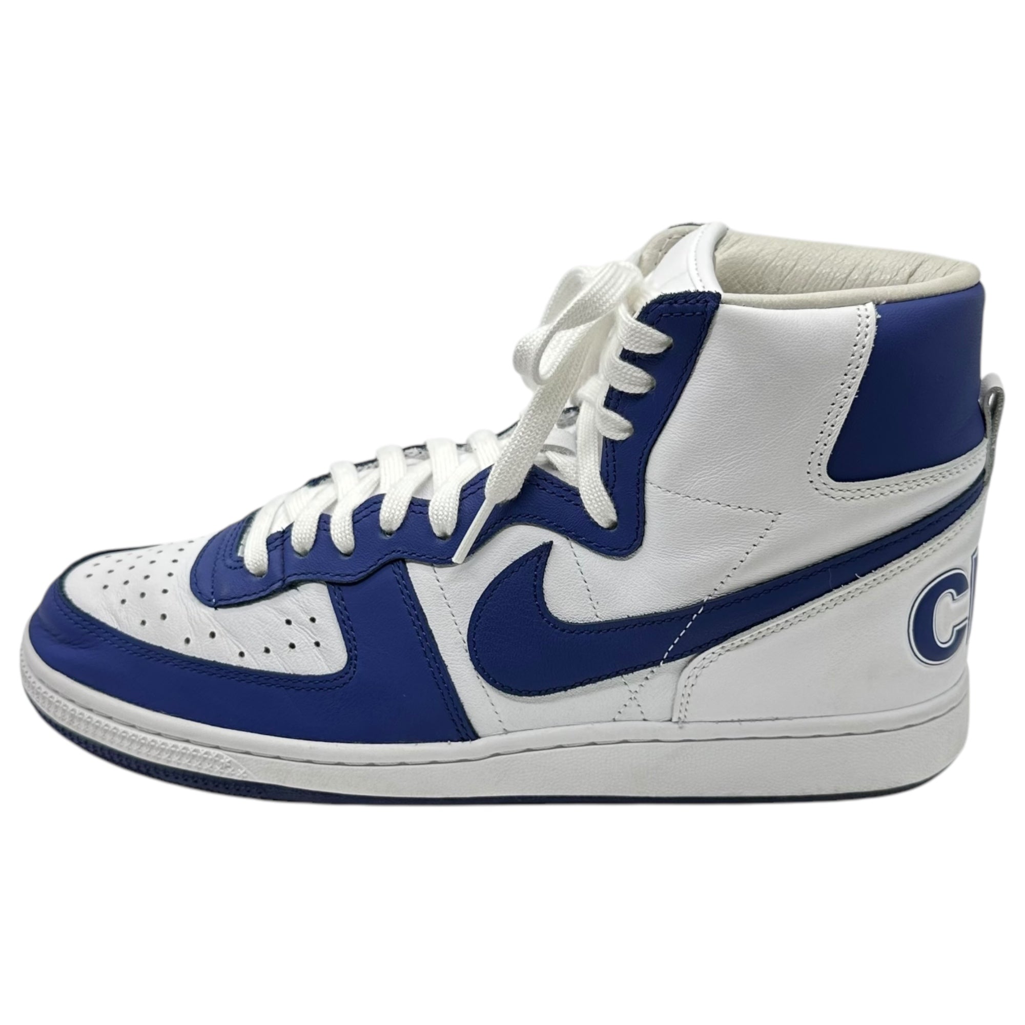 NIKE×COMME des GARCONS HOMME PLUS(ナイキ×コムデギャルソンオムプリュス) TERMINATOR HIGH SP ターミネーター ハイ FD4159-100 28cm ホワイト×ブルー ハイカット スニーカー コラボ