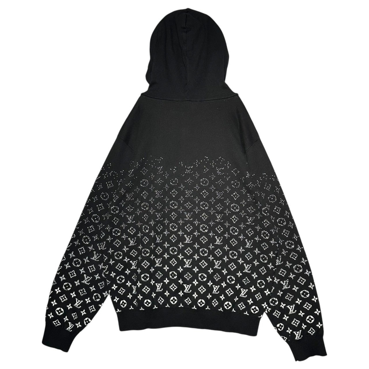 LOUIS VUITTON(ルイヴィトン) 22AW Monogram Gradient Cotton Hoodie Pullover Parka モノグラム グラディエント コットン フーディー プルオーバー パーカー RM222Q USO HNN45W XL ブラック CA36929 VCCM08 国内参考定価210,100円(税込)