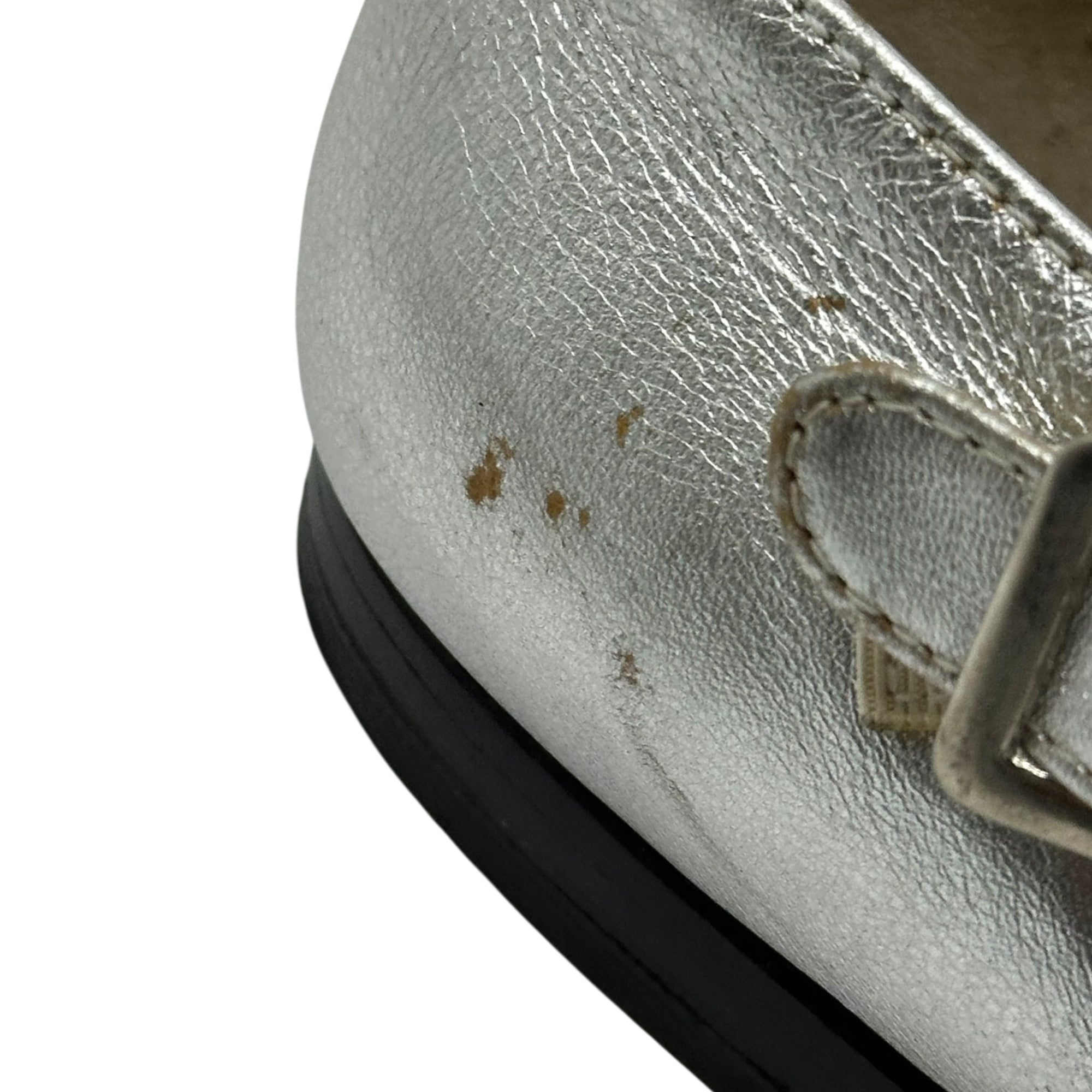 tricot COMME des GARCONS(トリココムデギャルソン) Wing Tip Leather Mary Jane ウィング チップ レザー メリージェーン 24.5cm シルバー