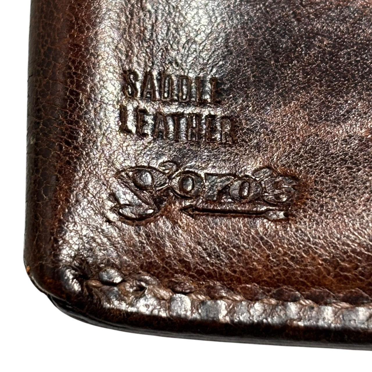 goro's(ゴローズ) Indian Concho Saddle Leather Bifold Wallet インディアン コンチョ サドルレザー 2折り財布 ブラウン コンパクト ウォレット