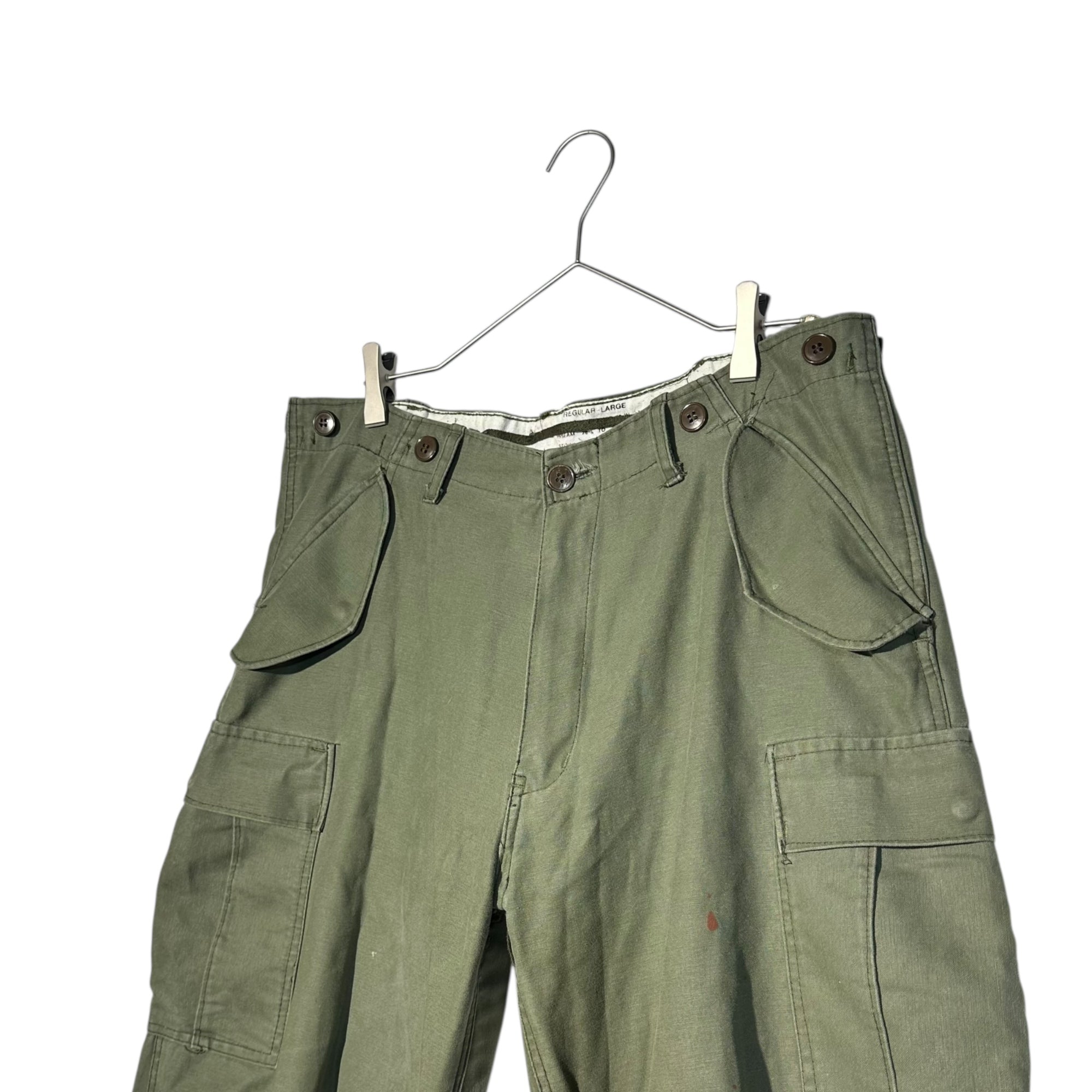 US ARMY(アメリカ軍) ~60's M-1951 Military Cargo Trouser Pants ミリタリー カーゴ トラウザー パンツ REGULAR-LARGE セージグリーン 60年代 ヴィンテージ フィールド