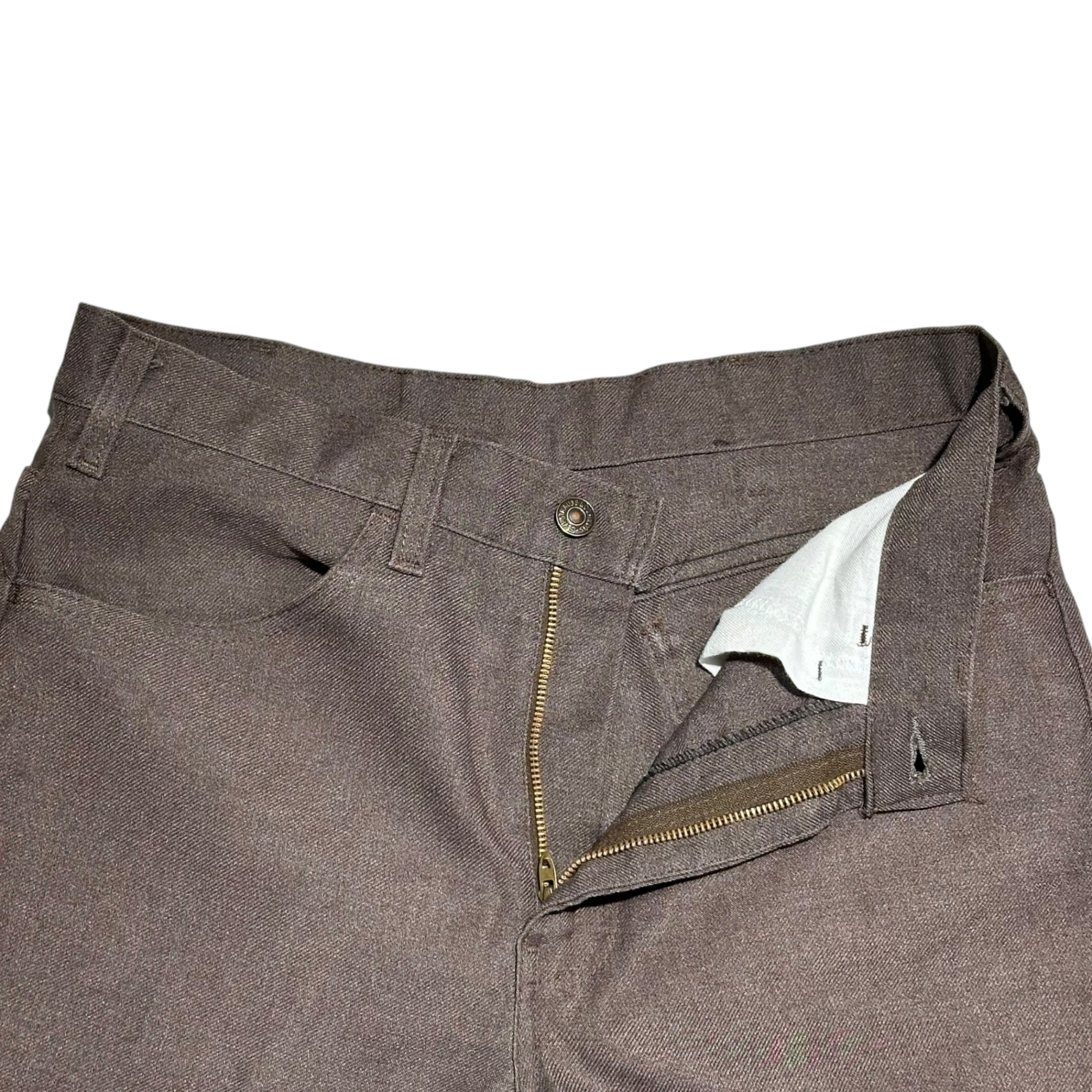 Levi's(リーバイス) 70's STA PREST SLACKS PANTS 70年代 スタープレスト スラックス パンツ 表記無し ブラウン TALON42