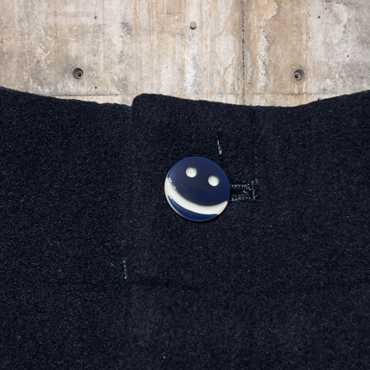 i.s. ISSEY MIYAKE(アイエス イッセイミヤケ) 90's hooded wool half pants set up/フーデットウールハーフパンツセットアップ IS14-FF014 M ネイビー