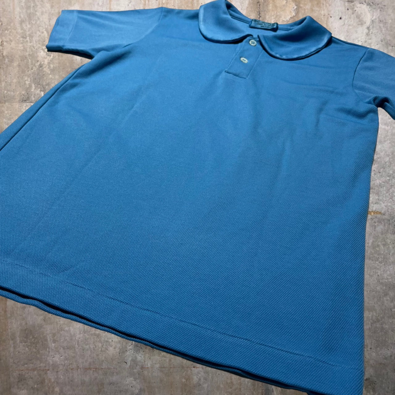 robe de chambre COMME des GARCONS(ローブドシャンブルコムデギャルソン) 90~00's丸襟ポロシャツ 表記なし(S~M程度) ブルー