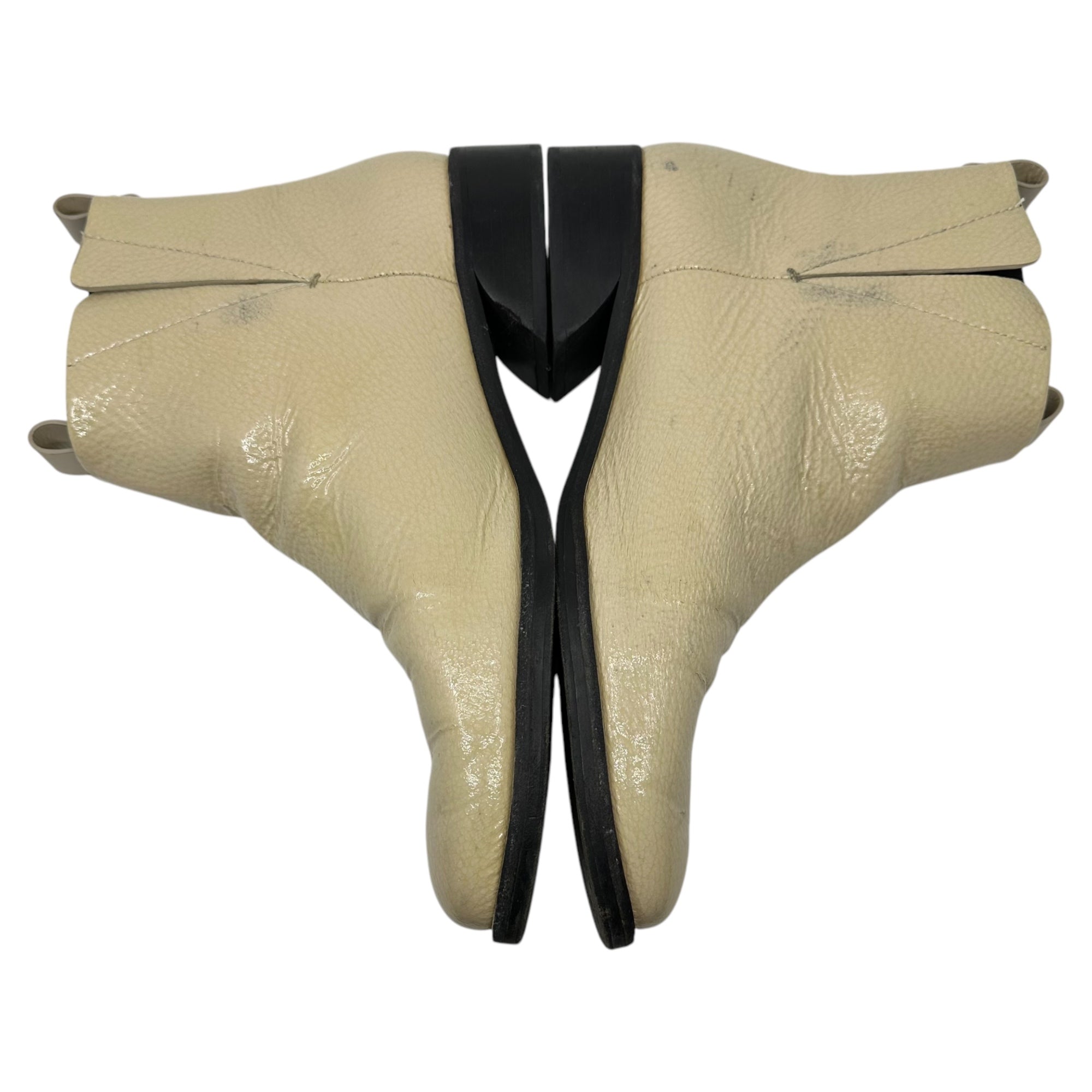 MERCEDES CASTILLO(メルセデス カスティロ) side gore leather boots サイドゴア レザー ブーツ 41(25.5cm程度) アイボリー