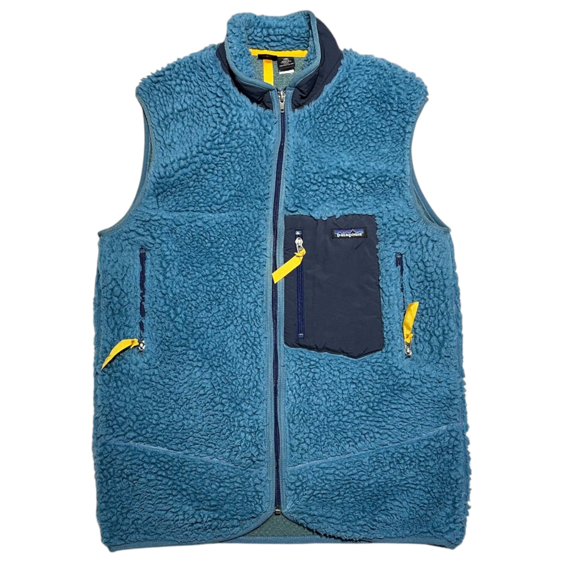 Patagonia(パタゴニア) 00's USA made RETRO X VEST レトロ フリース ベスト 65561 KIDS XL(メンズM程度) ライトブルー 2001AW ヴィンテージ ボア
